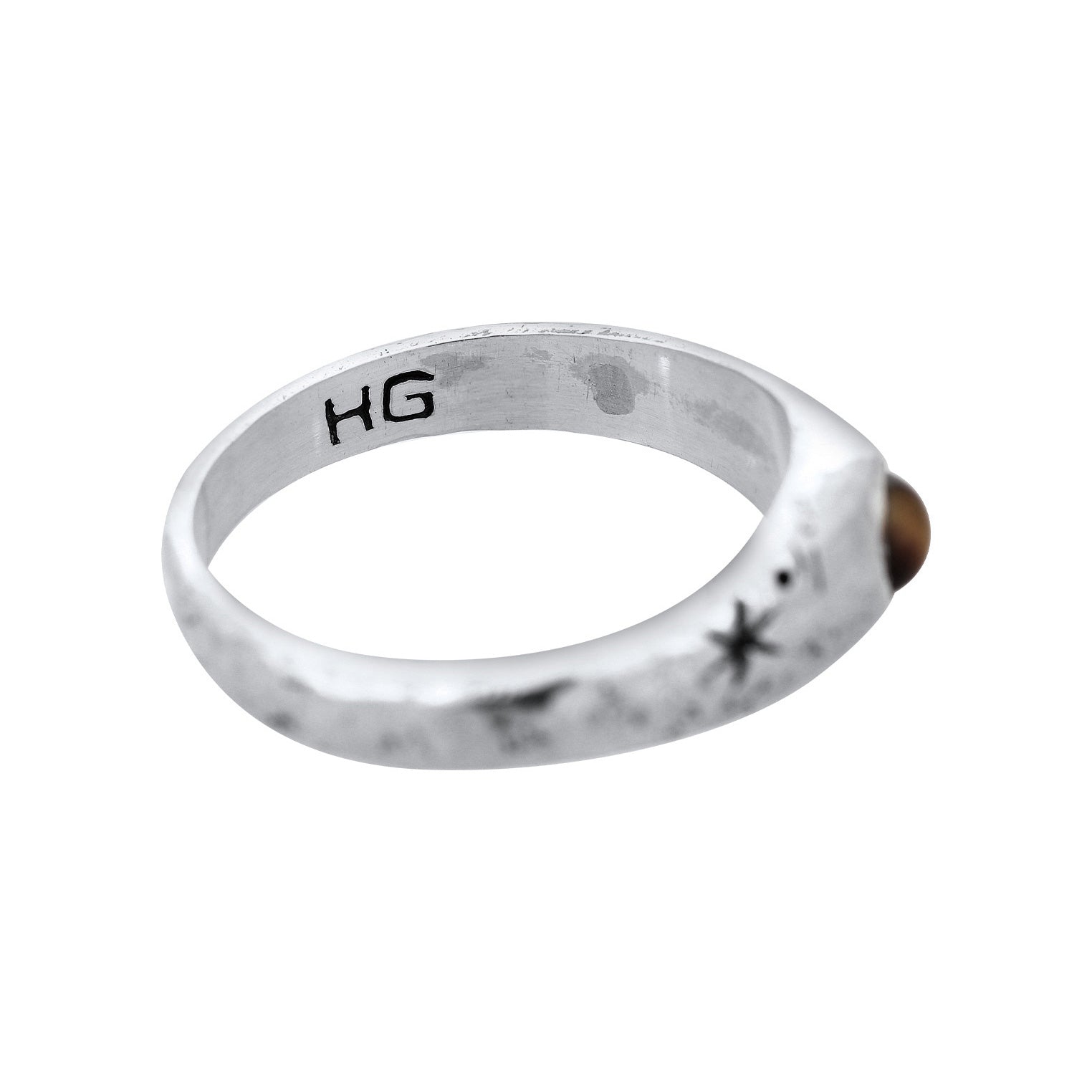 Silber - HAZE & GLORY | Cast Away Ring - Tigerauge