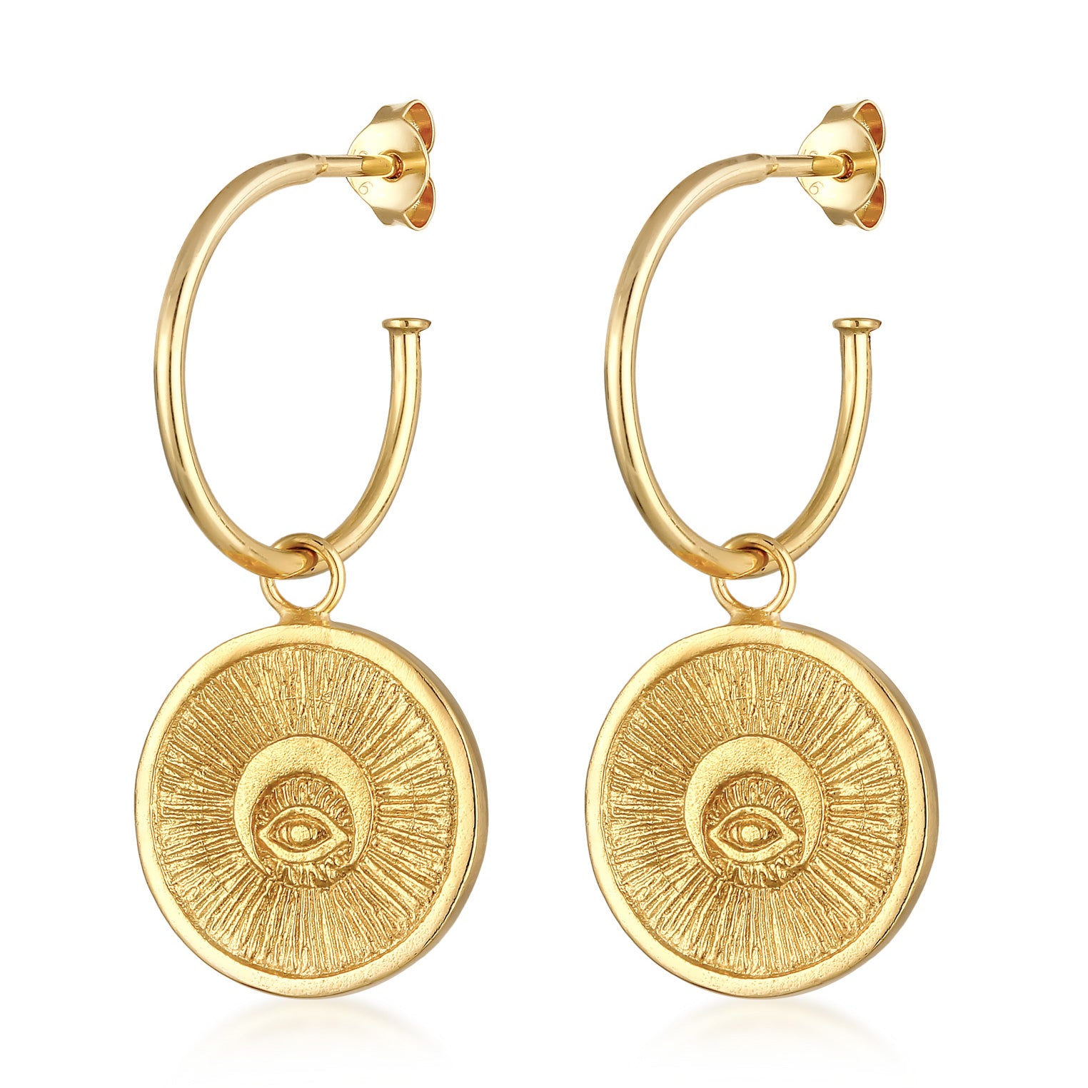 Gold - HAZE & GLORY | Sun Creolen Ohrringe, gold