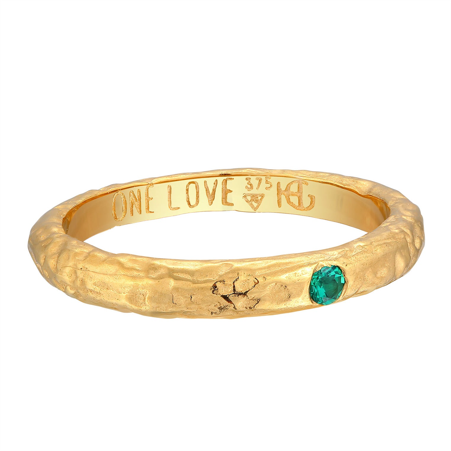 Gold - HAZE & GLORY | One Love Smaragd - 375 Gelbgold