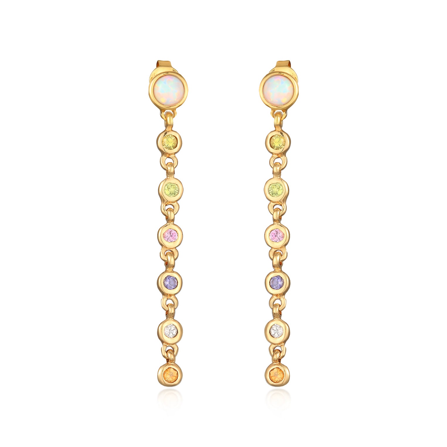 Gold - HAZE & GLORY | 54 Glam Edelstein Ohrringe