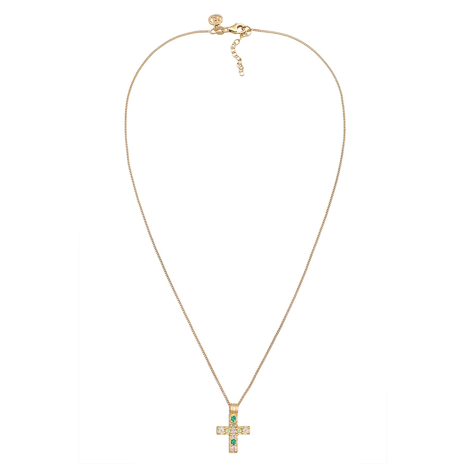 Gold - HAZE & GLORY | Vivid Edelstein Kreuz Halskette