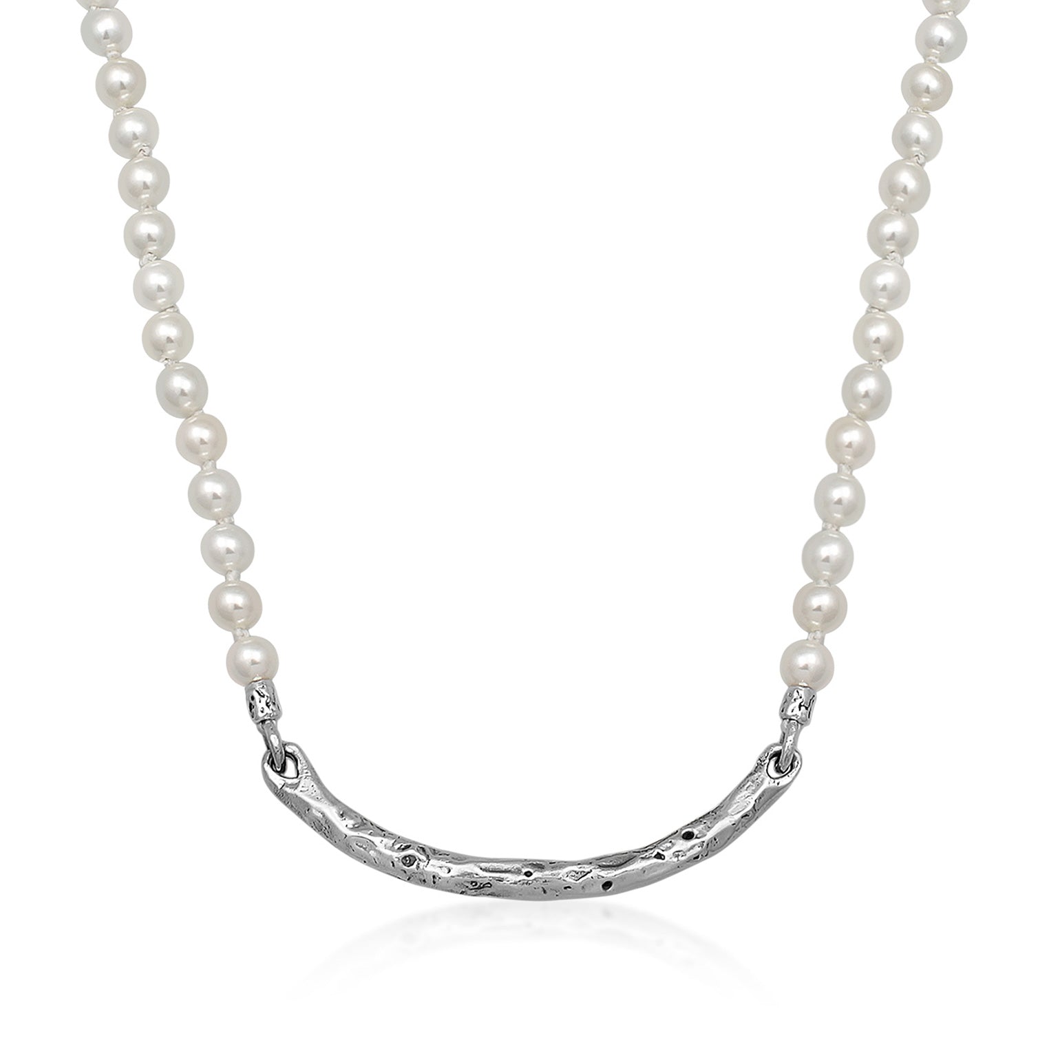 Beaded silver chain