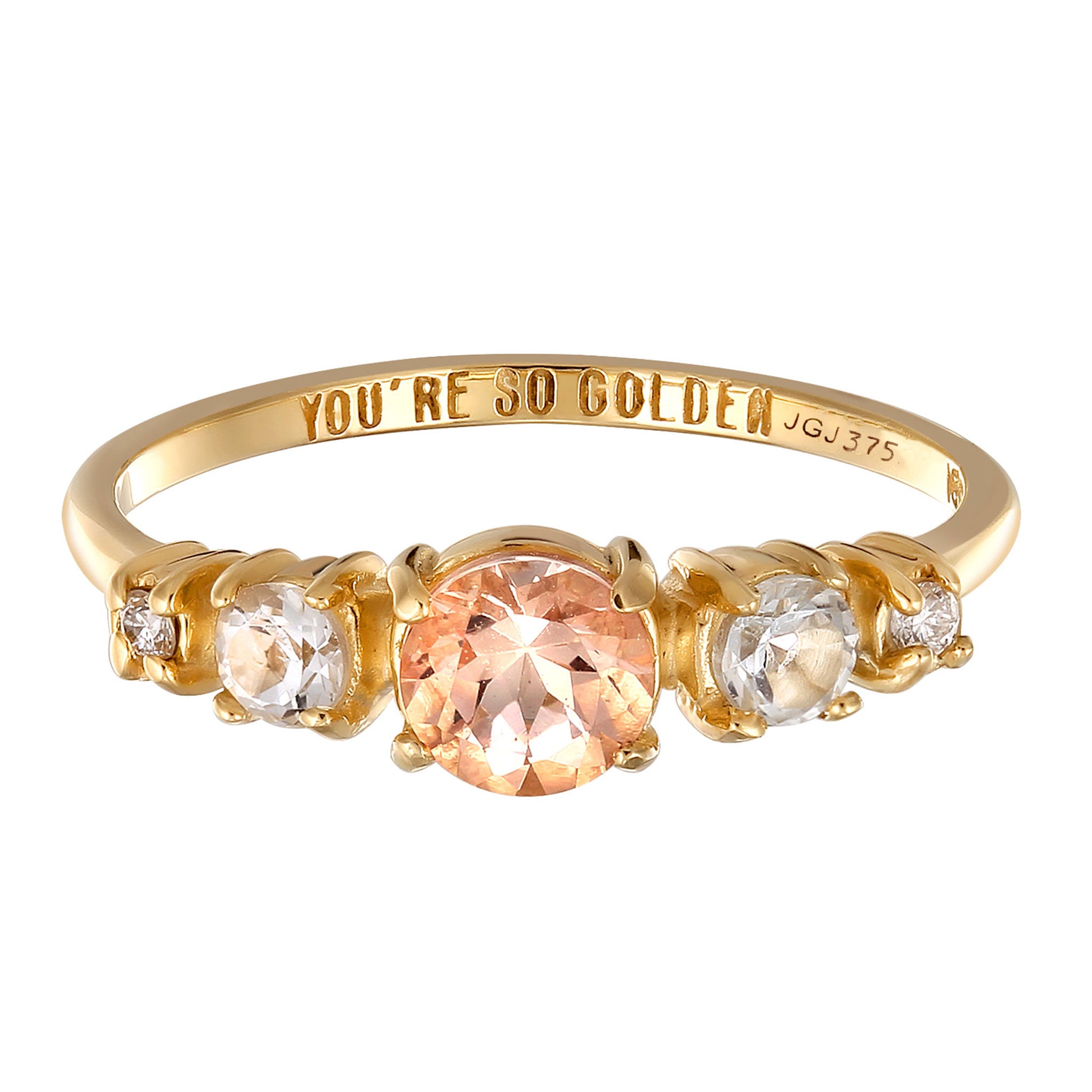 Gold - HAZE & GLORY | Laborgezüchteter Diamant Morganit Topas 375 Gelbgold