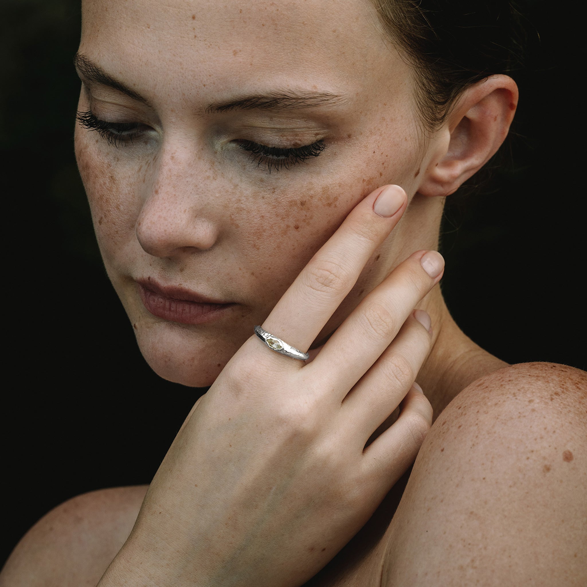 Silber - HAZE & GLORY | Marquise Amethyst Love Ring