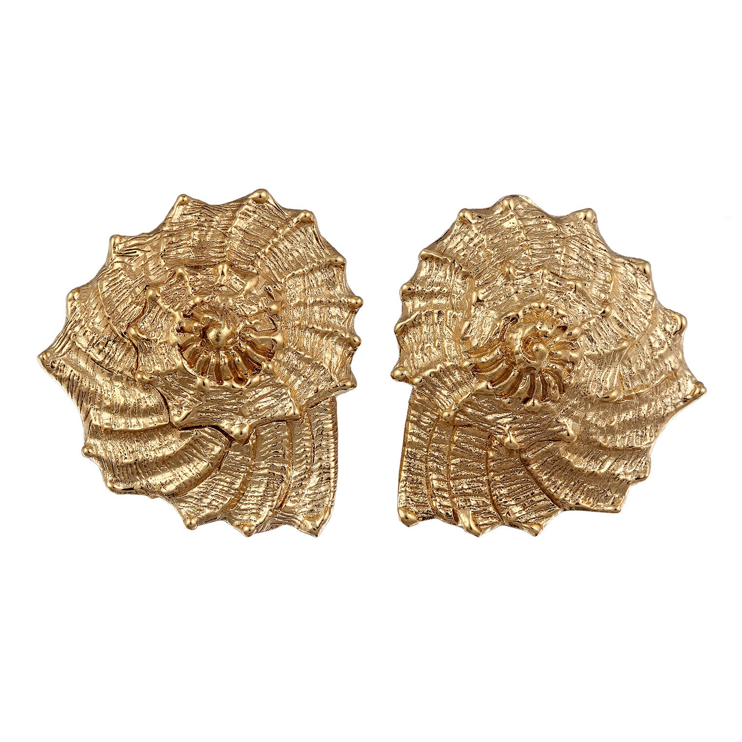 Gold - HAZE & GLORY | Muschel Ohrstecker Goldfarben