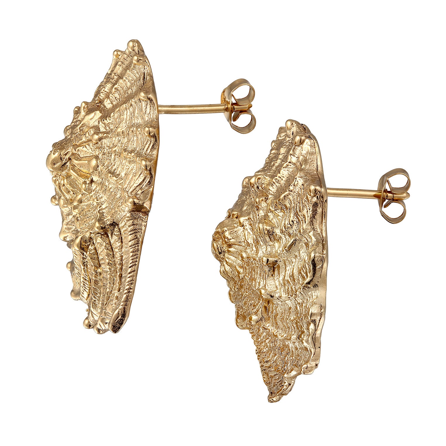 Gold - HAZE & GLORY | Muschel Ohrstecker Goldfarben