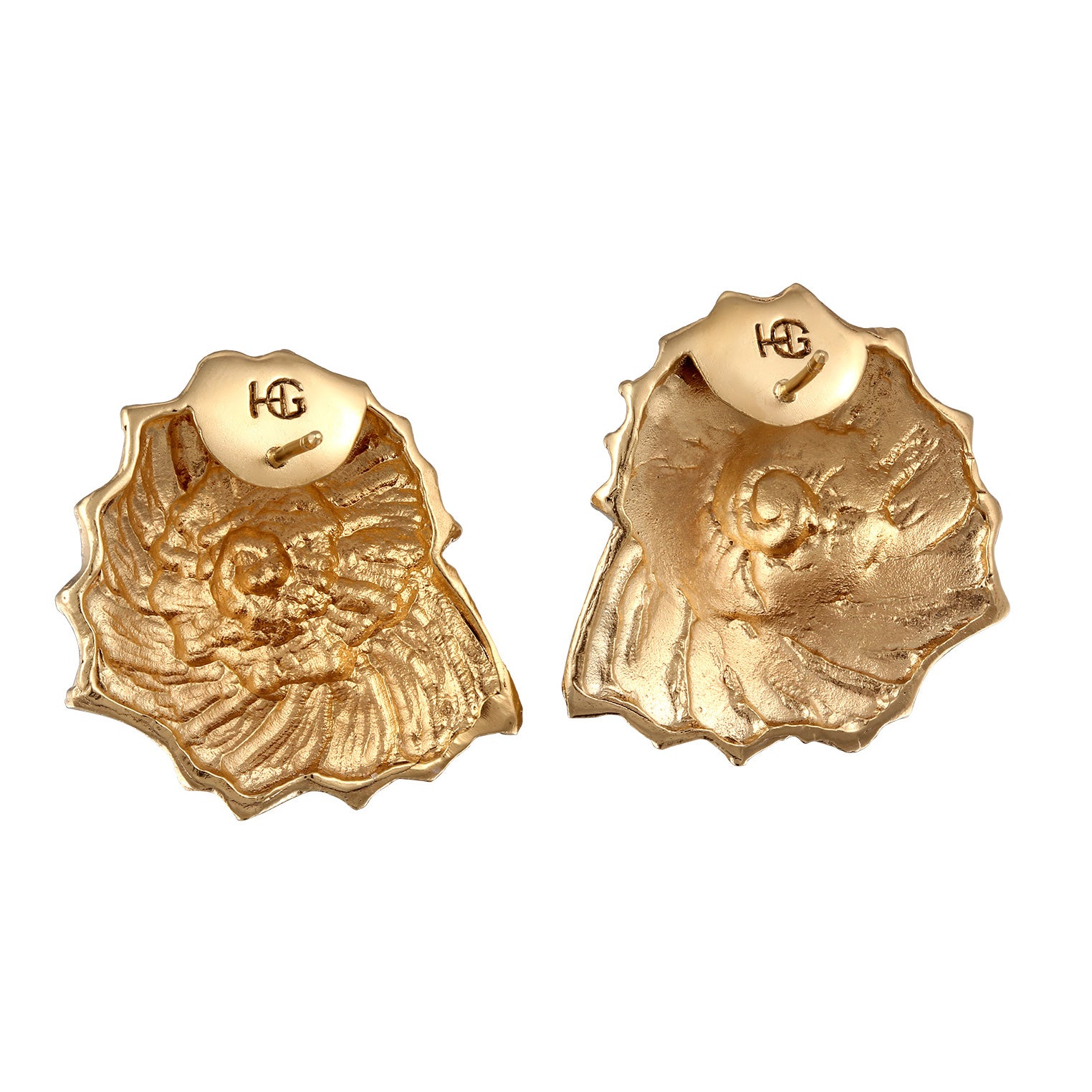 Gold - HAZE & GLORY | Muschel Ohrstecker Goldfarben