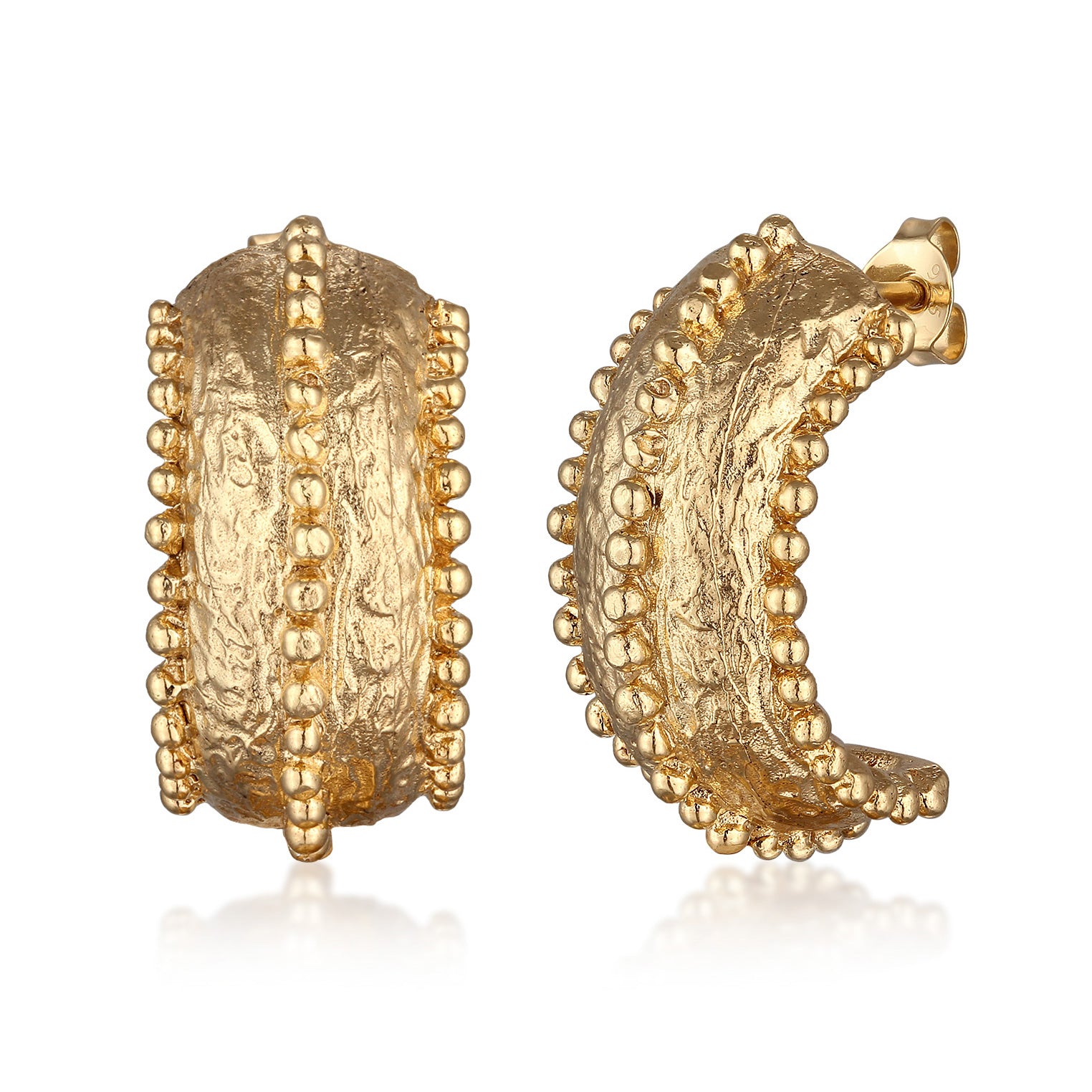 Gold - HAZE & GLORY | Schild Creolen Goldfarben