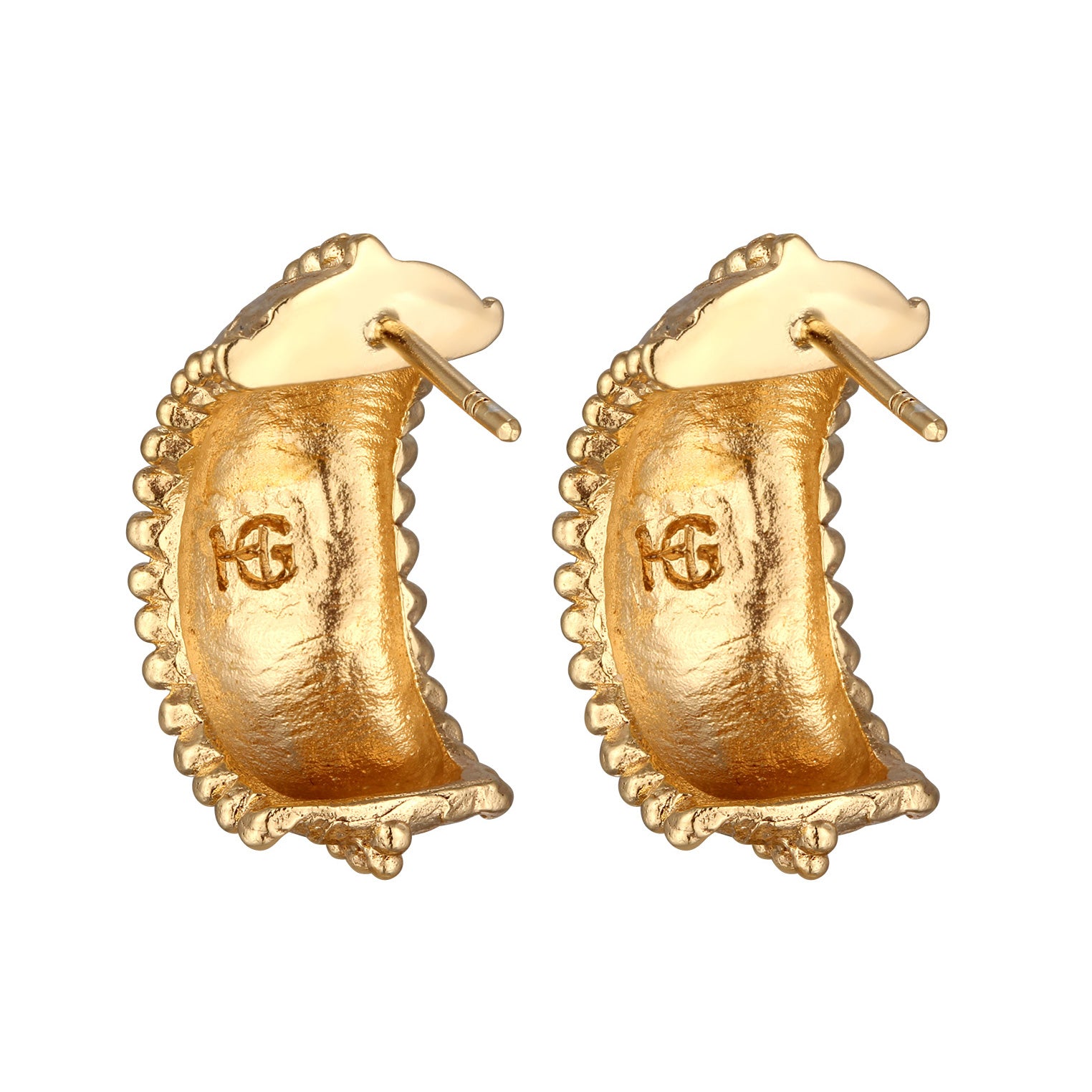 Gold - HAZE & GLORY | Schild Creolen Goldfarben