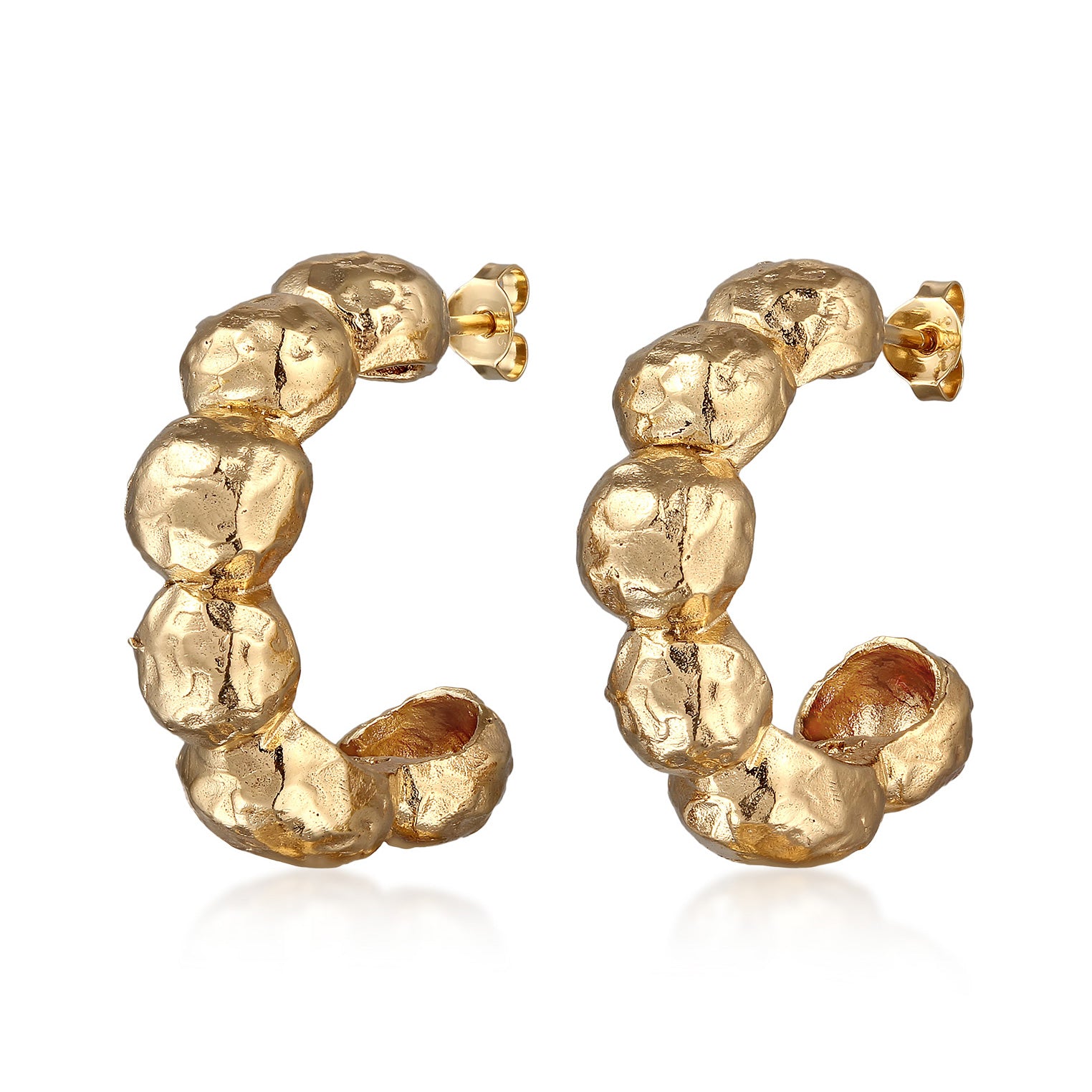 Gold - HAZE & GLORY | Bubble Creolen Gelbgoldfarben