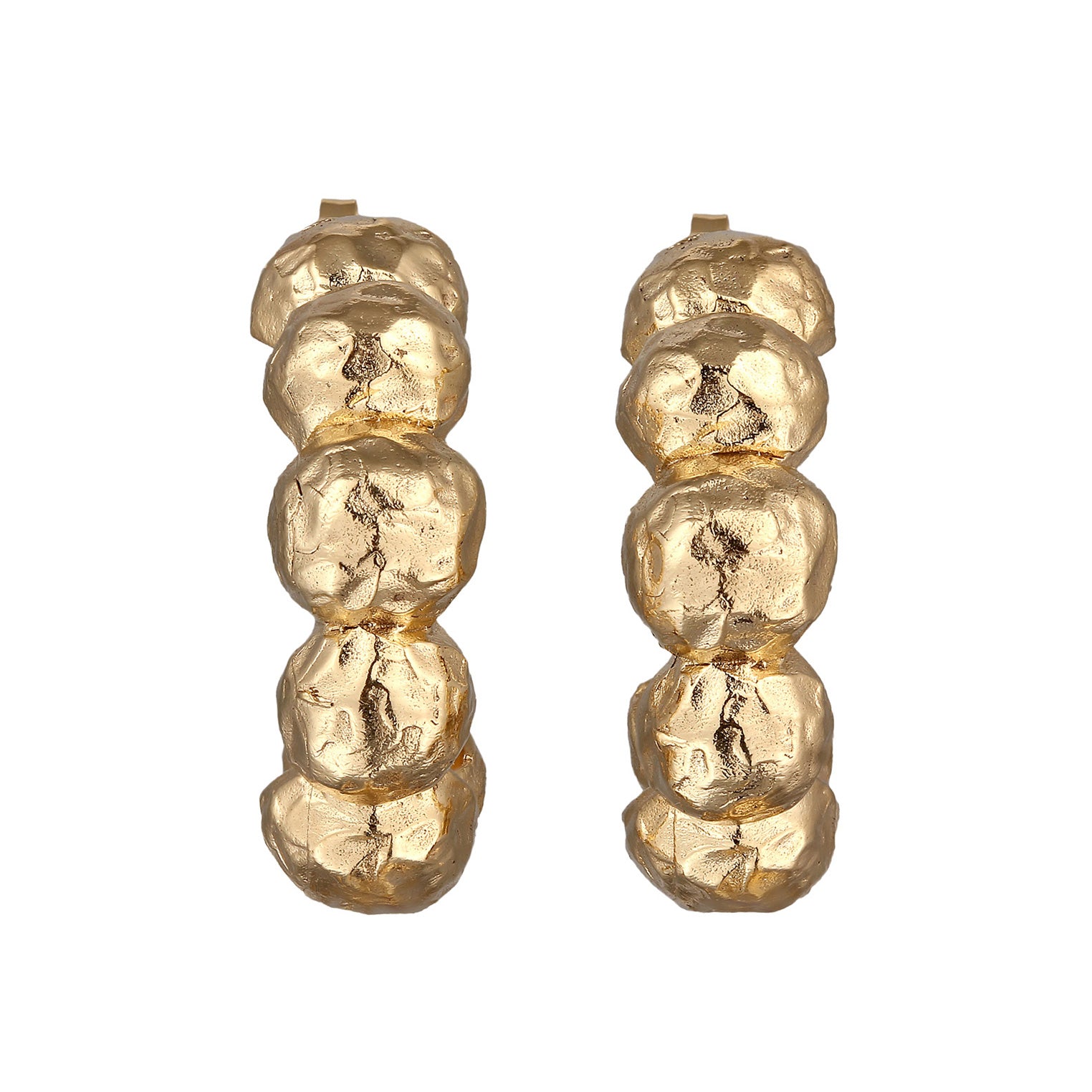 Gold - HAZE & GLORY | Bubble Creolen Gelbgoldfarben