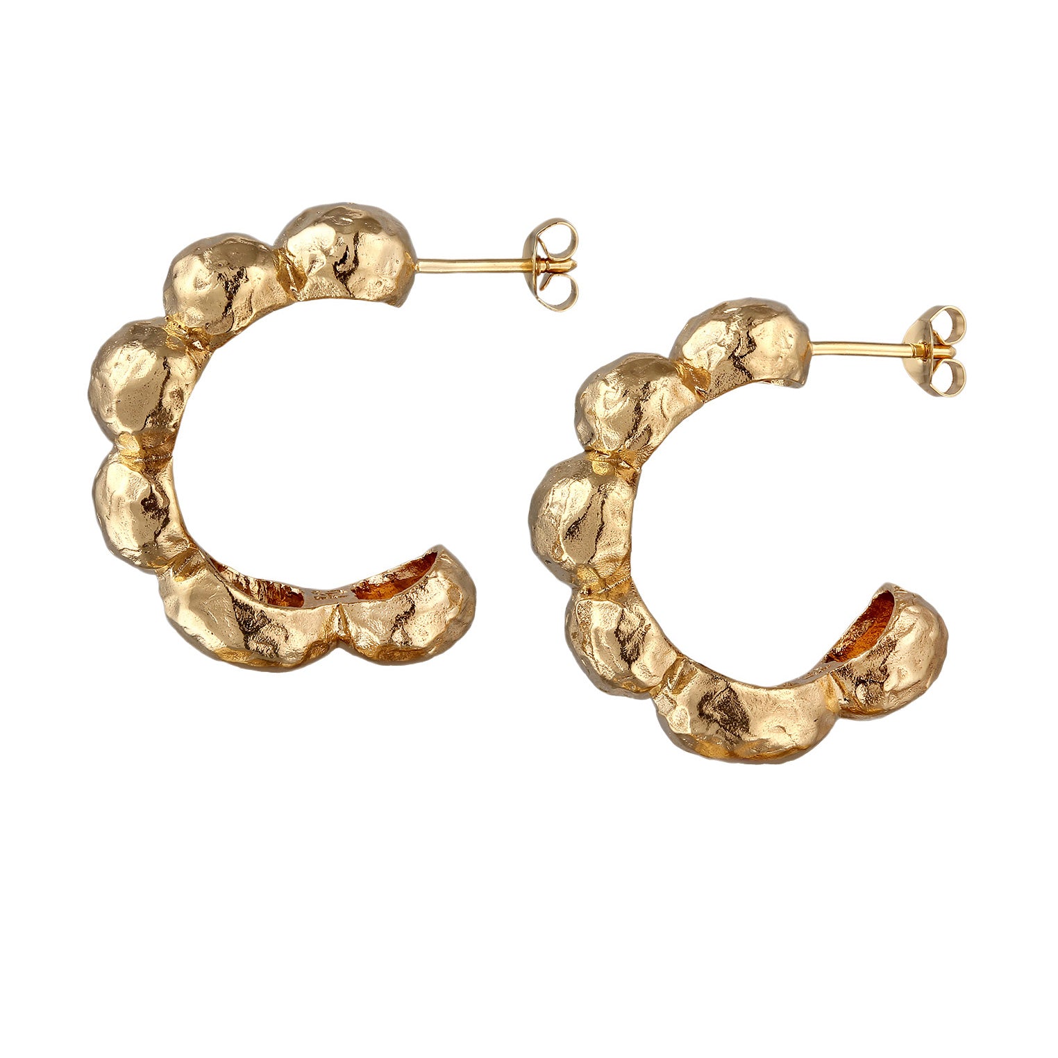 Gold - HAZE & GLORY | Bubble Creolen Gelbgoldfarben