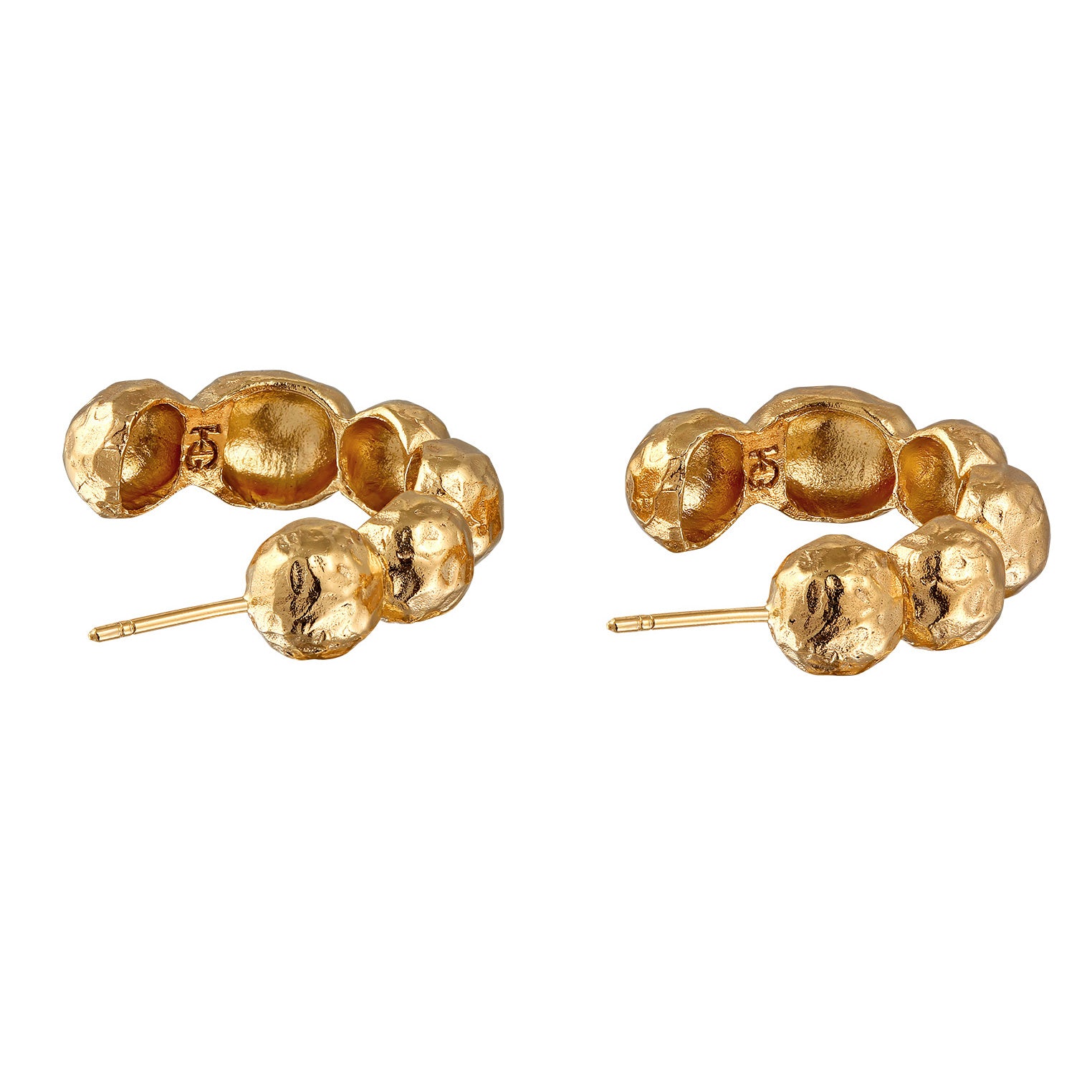 Gold - HAZE & GLORY | Bubble Creolen Gelbgoldfarben