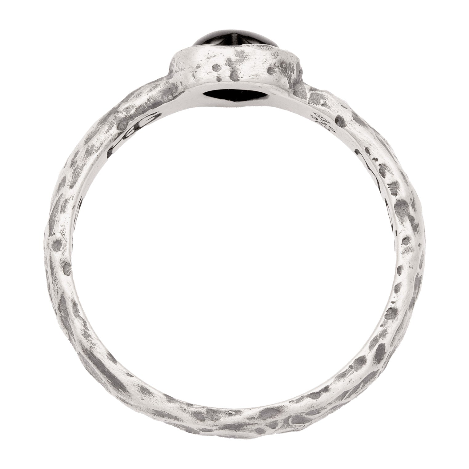 Silber - HAZE & GLORY | Onyx Hearty Ring