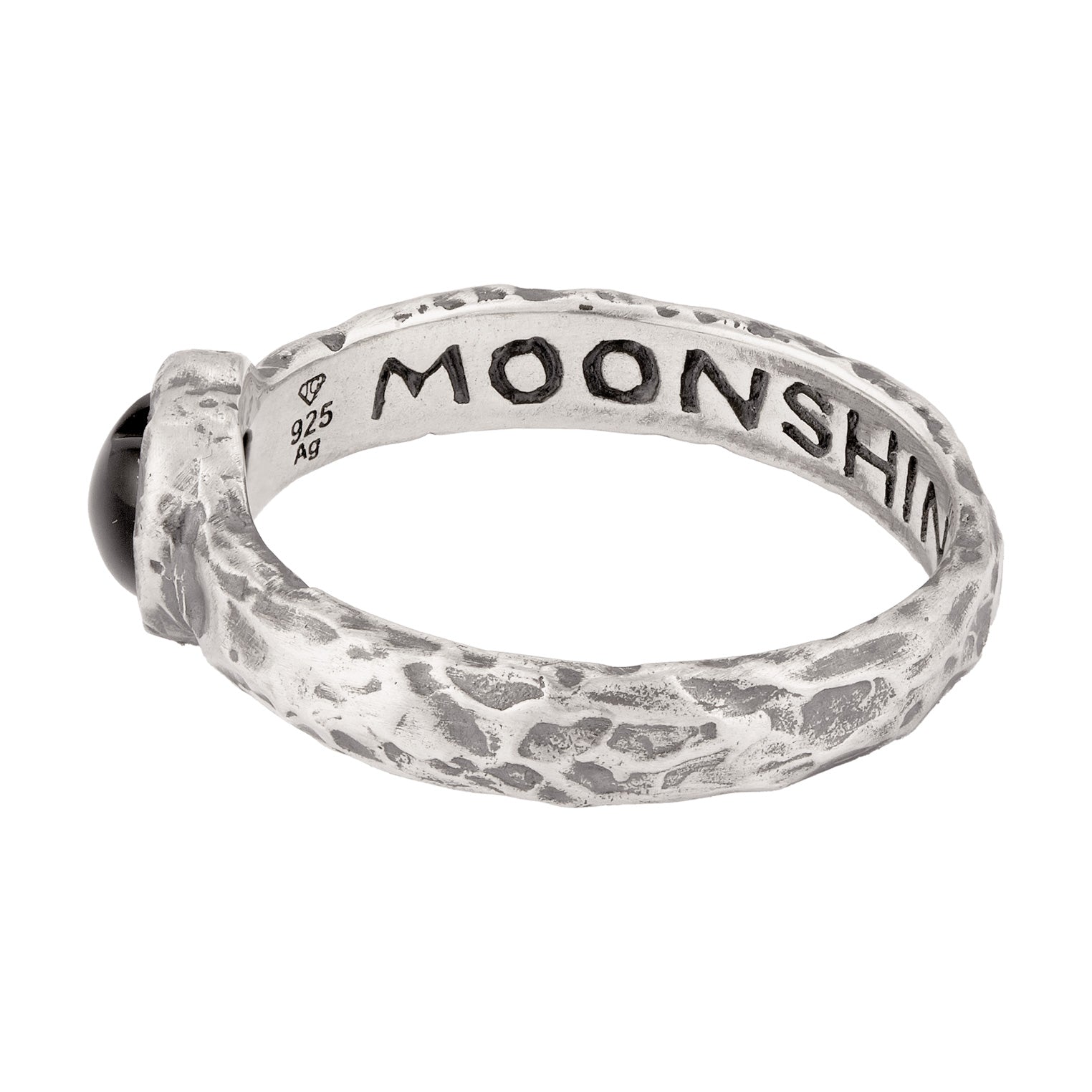 Silber - HAZE & GLORY | Onyx Hearty Ring