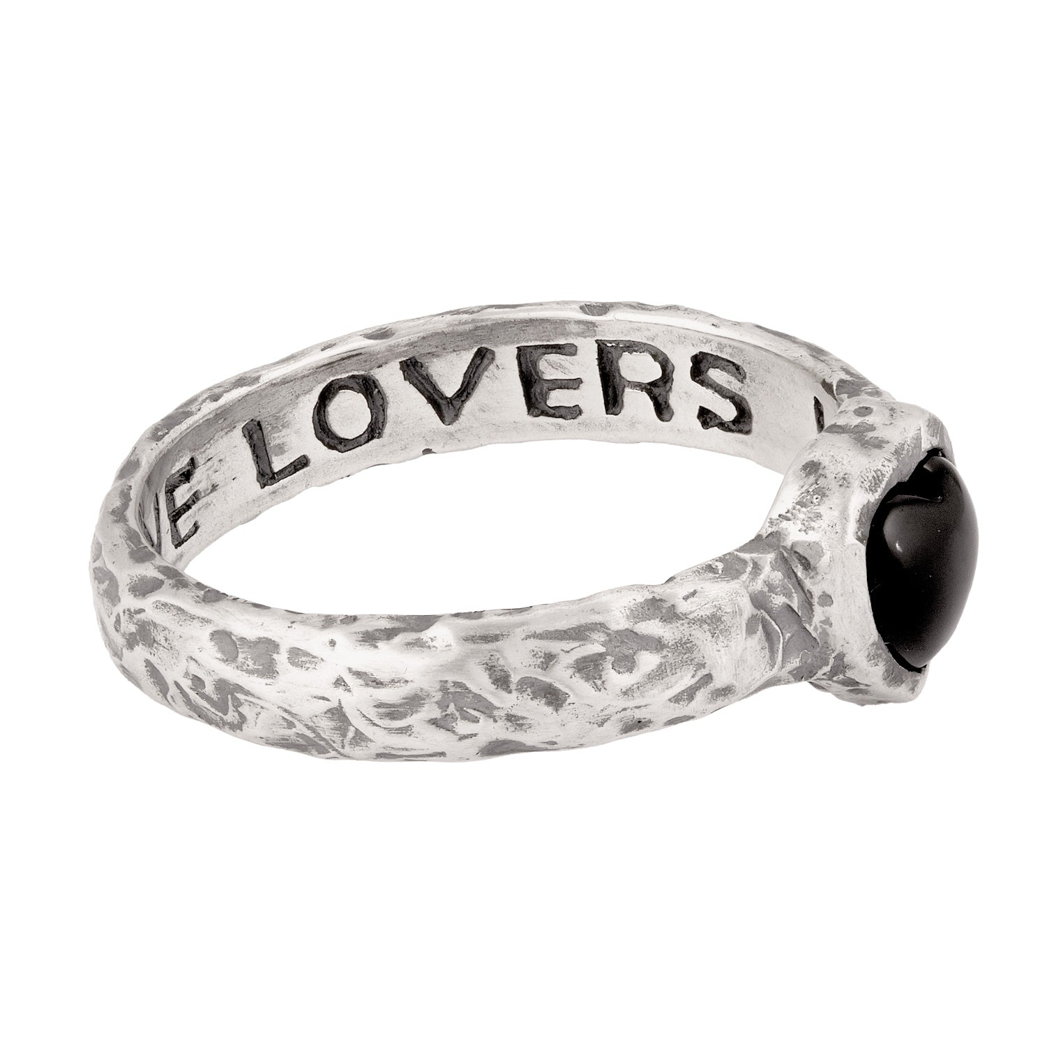 Silber - HAZE & GLORY | Onyx Hearty Ring
