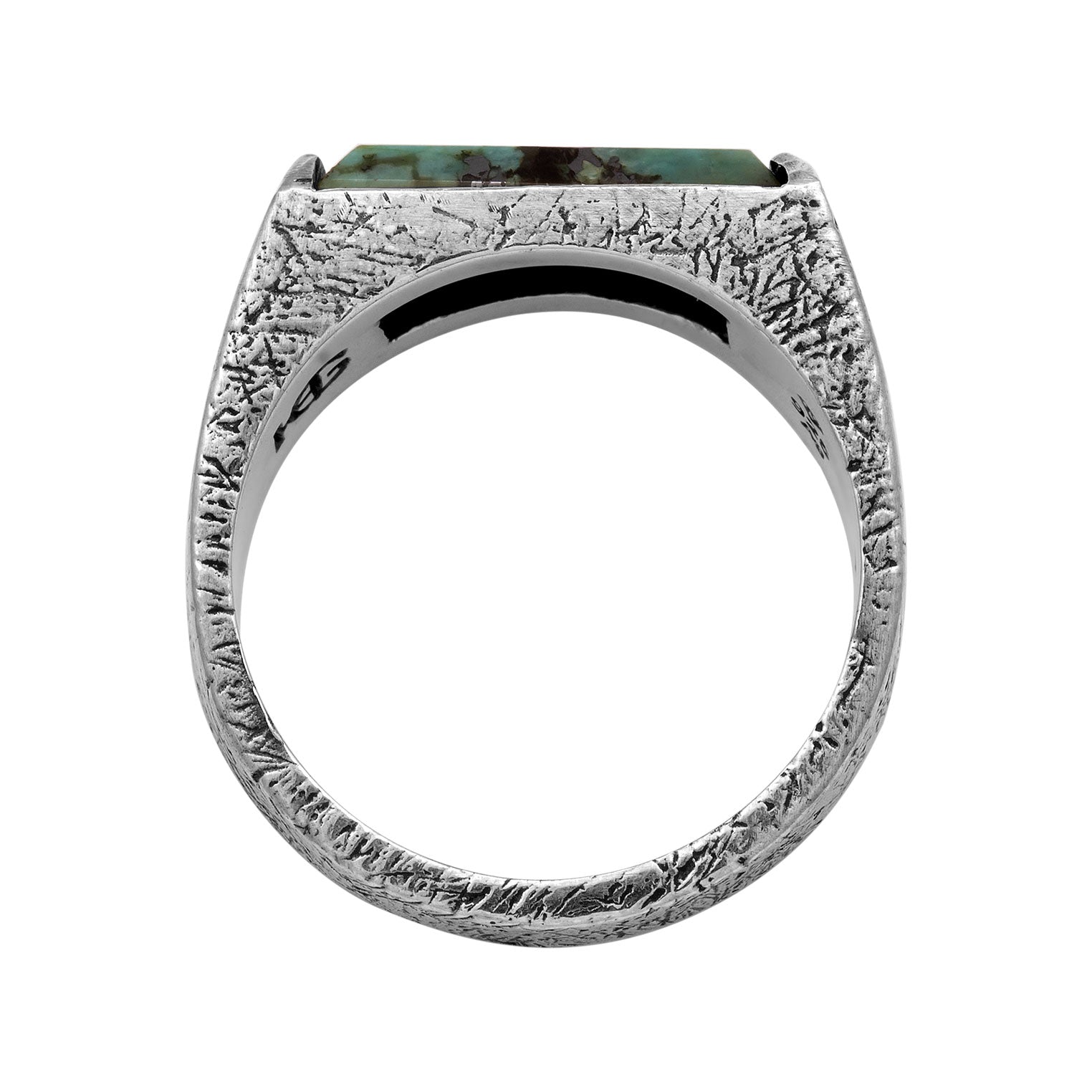 Silber - HAZE & GLORY | Bold Bar Türkis Siegelring