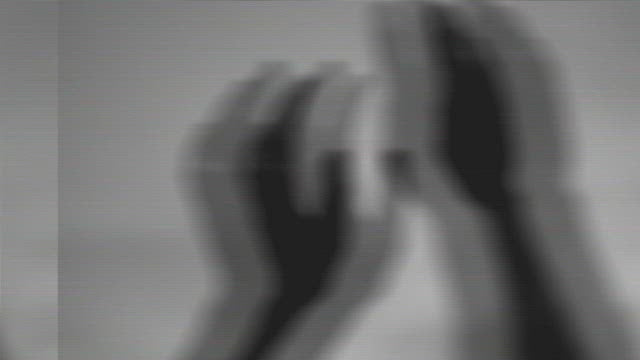 Schatten mit Händen erzeugt