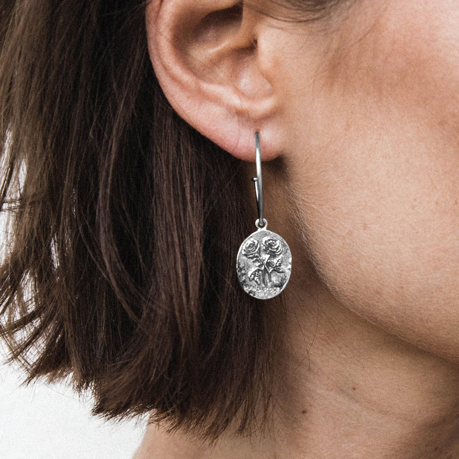 Silber - HAZE & GLORY | Wild Rose Ohrring, silber