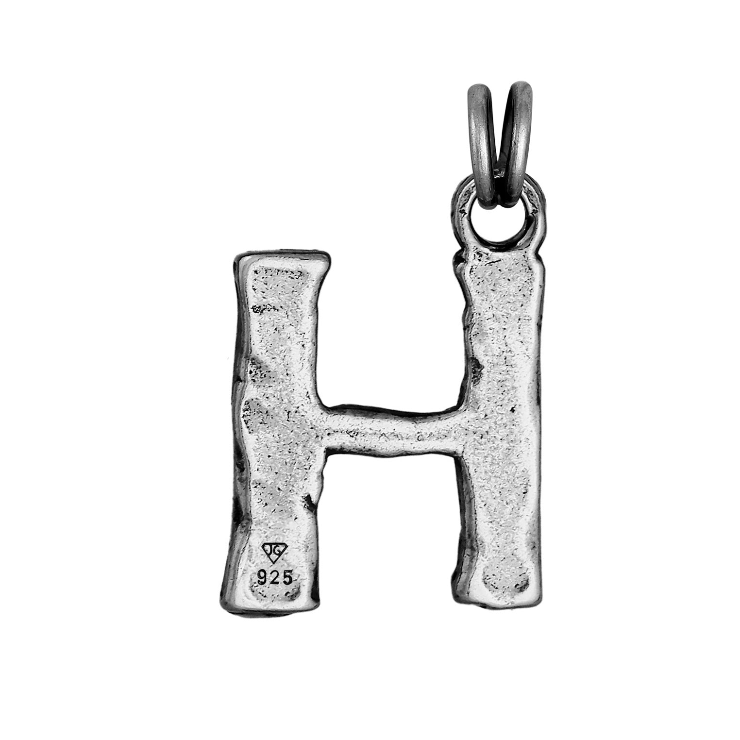 SilberOxidiert - HAZE & GLORY | Buchstaben Anhänger - H