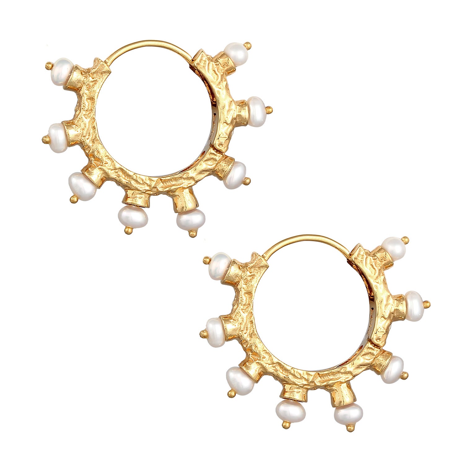 Gold - HAZE & GLORY | Sun of Pearls Perlen Ohrringe
