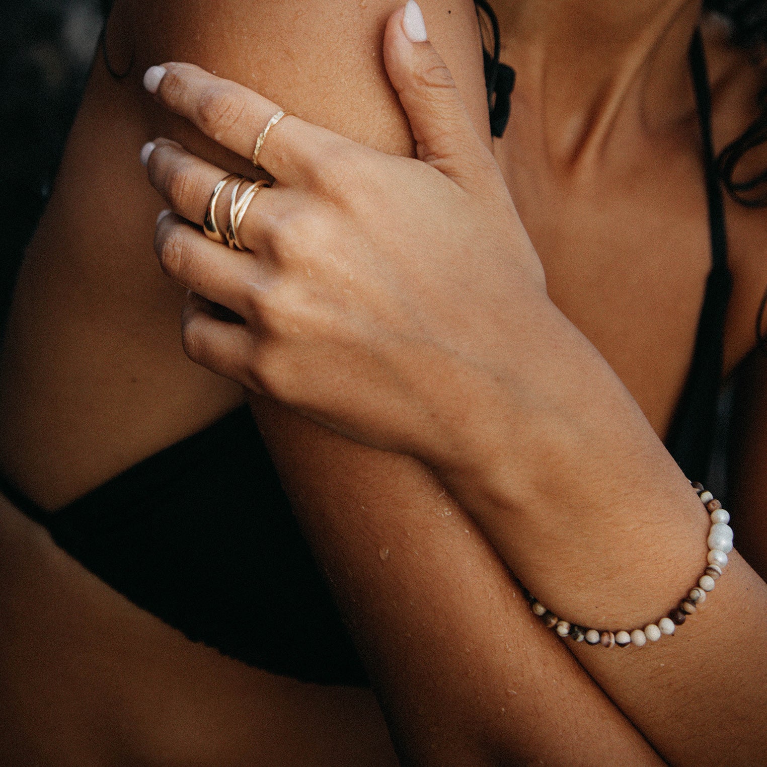 Braun - HAZE & GLORY | Melange Perlen Armband
