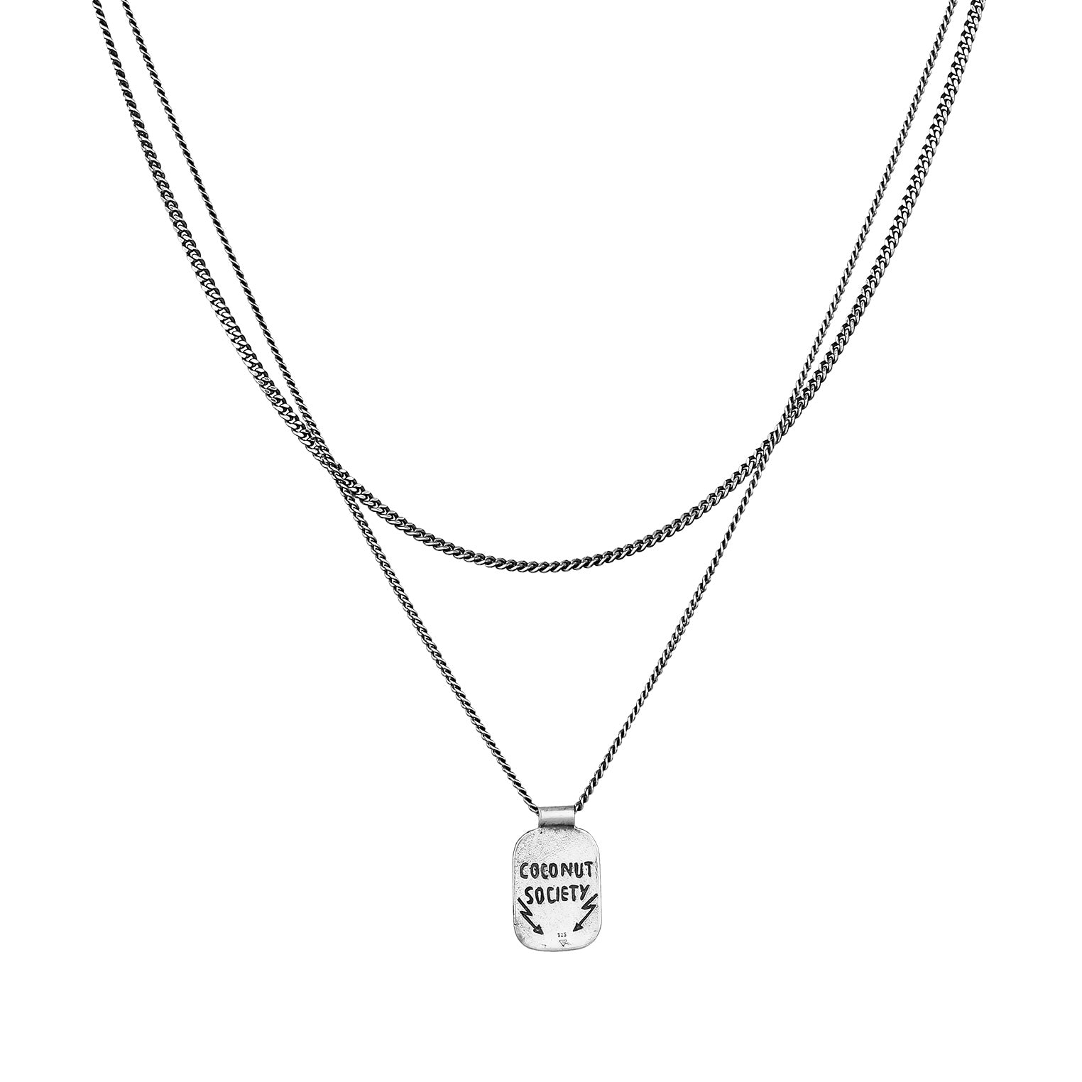 Silber - HAZE & GLORY | The Coconut Society Layer Halskette, silber