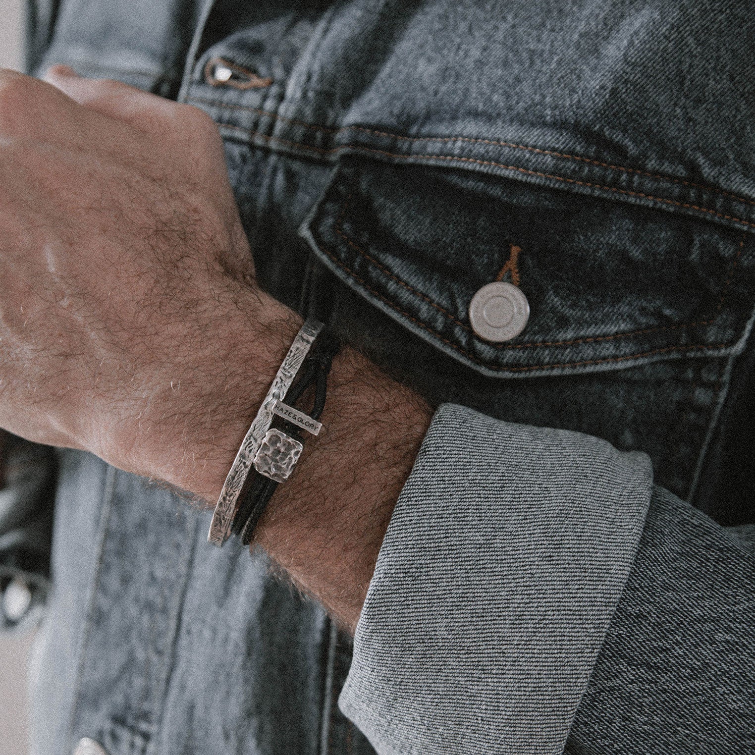 Schwarz - HAZE & GLORY | Daily Dan Leder Armband