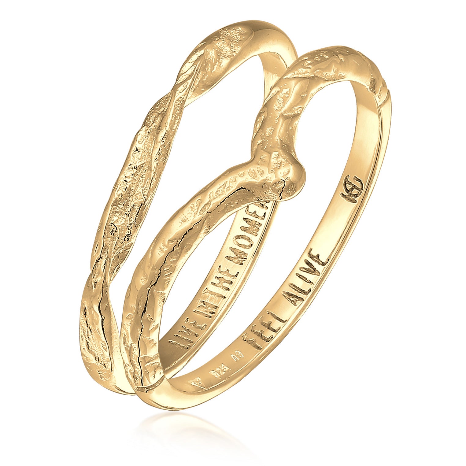 Gold - HAZE & GLORY | Moment - Feel Alive Ring Set