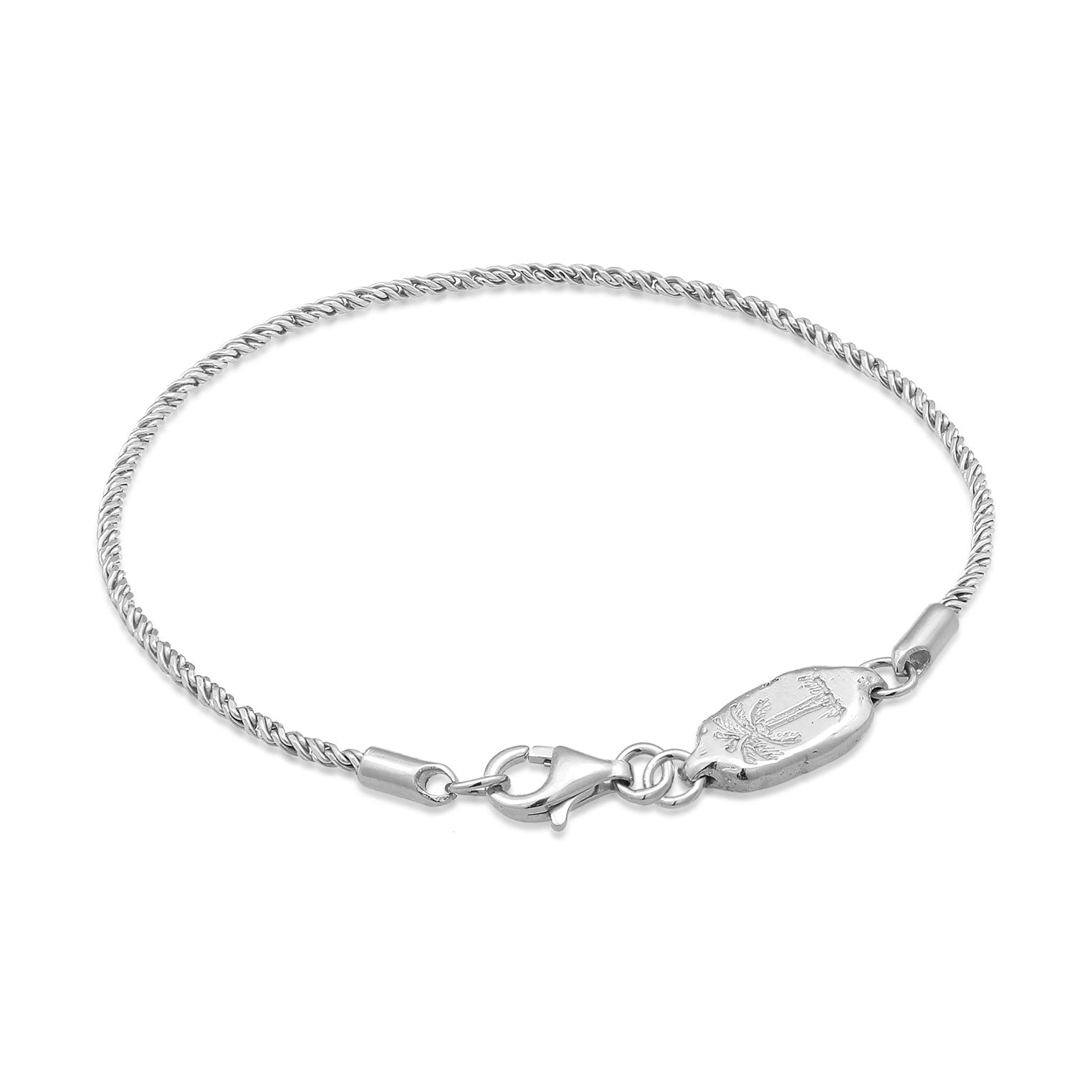 ★HARANG★ Silver Chain Bar Bracelet Gucci Tag Silver Chunky Bracelet YBA774054001