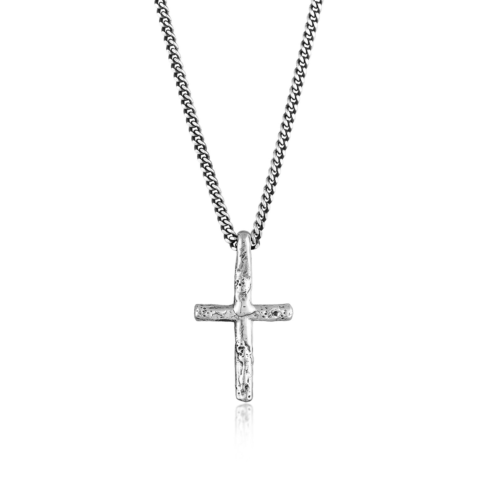 Silver cross necklace