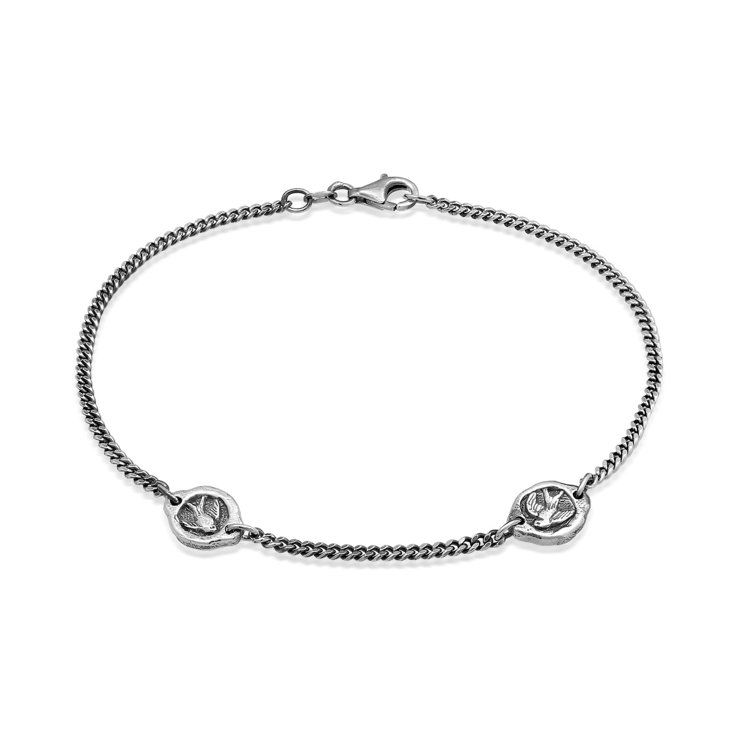 Swallow silver bracelet