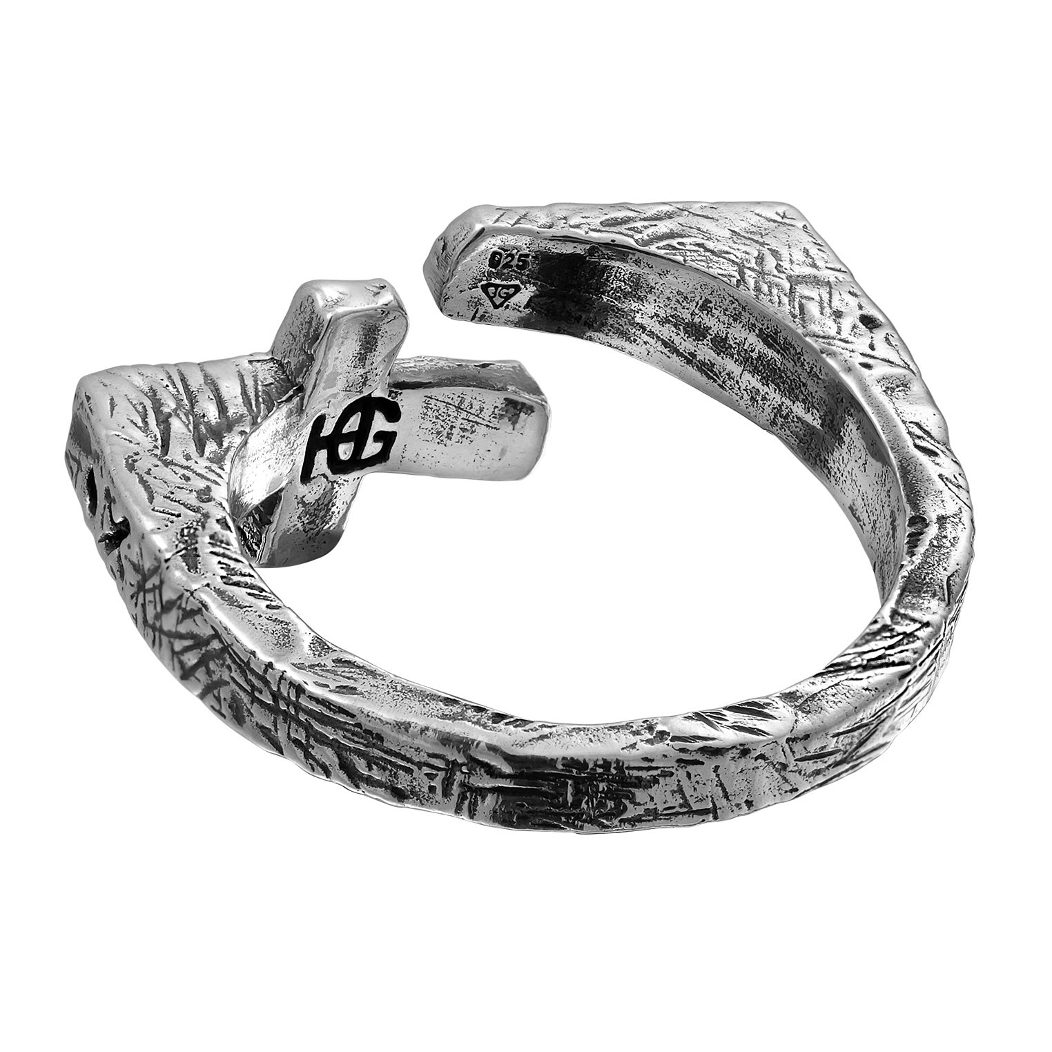 Silber - HAZE & GLORY | Cross Bar Ring