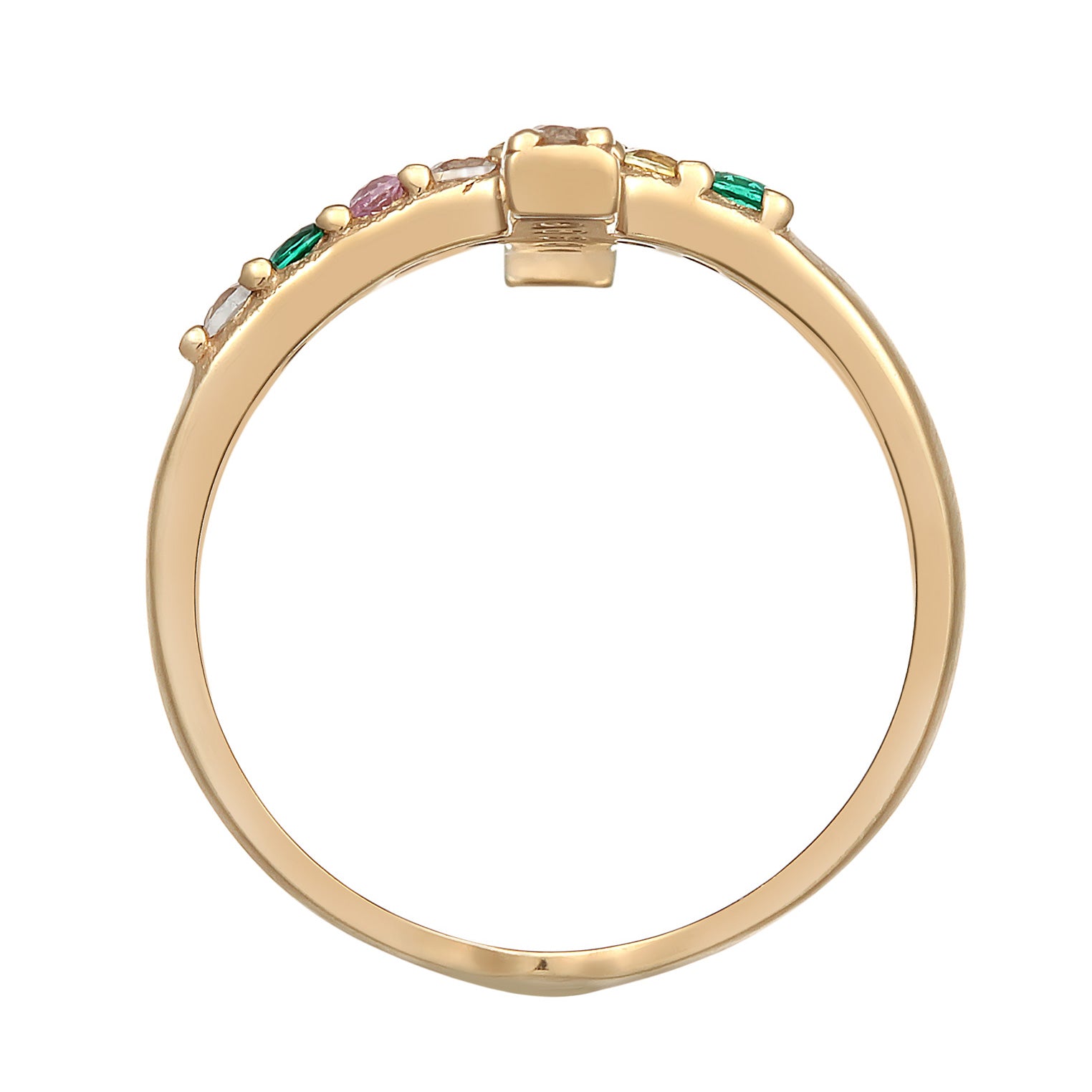 Gold - HAZE & GLORY | Vivid Edelstein Kreuz Gold Ring