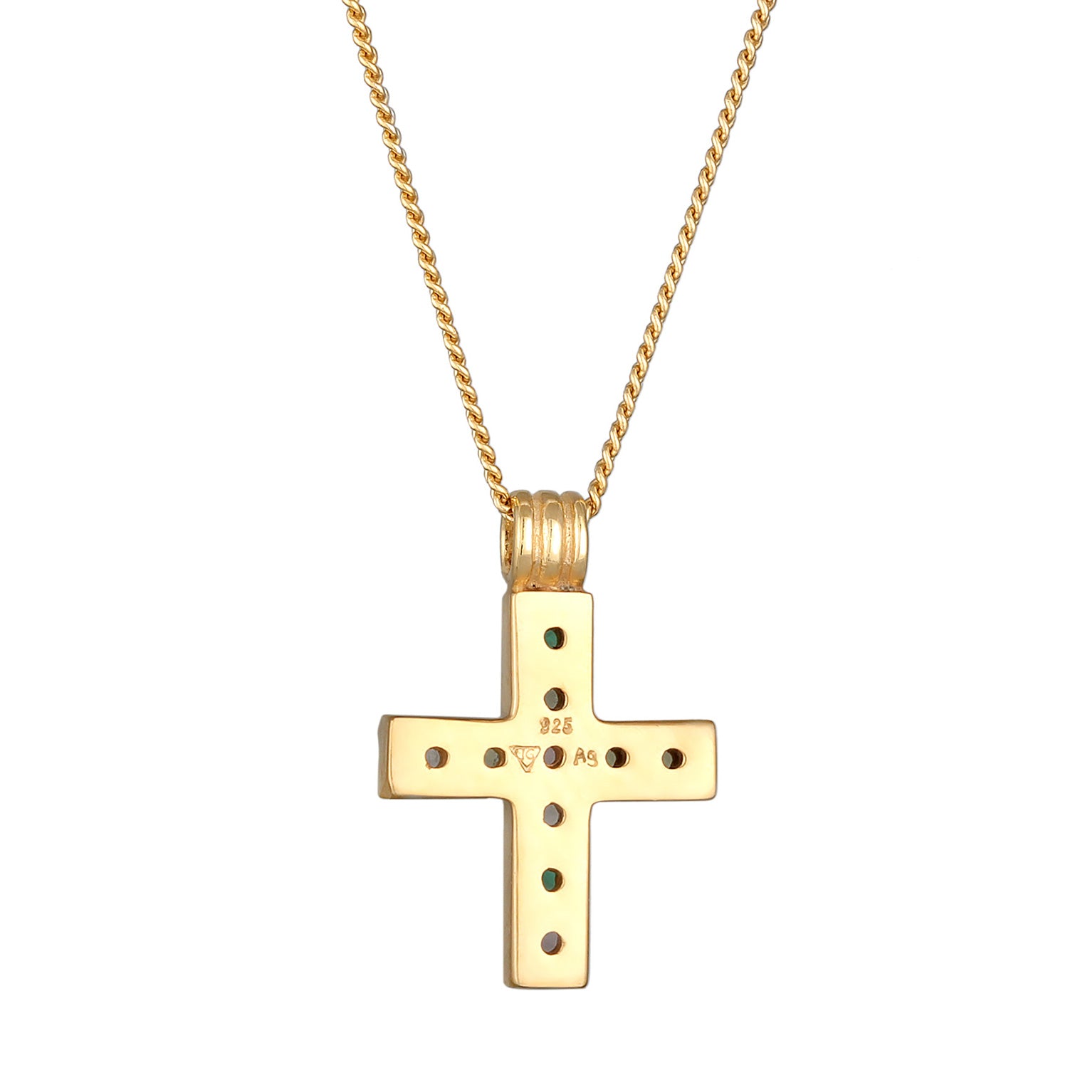 Gold - HAZE & GLORY | Vivid Edelstein Kreuz Halskette