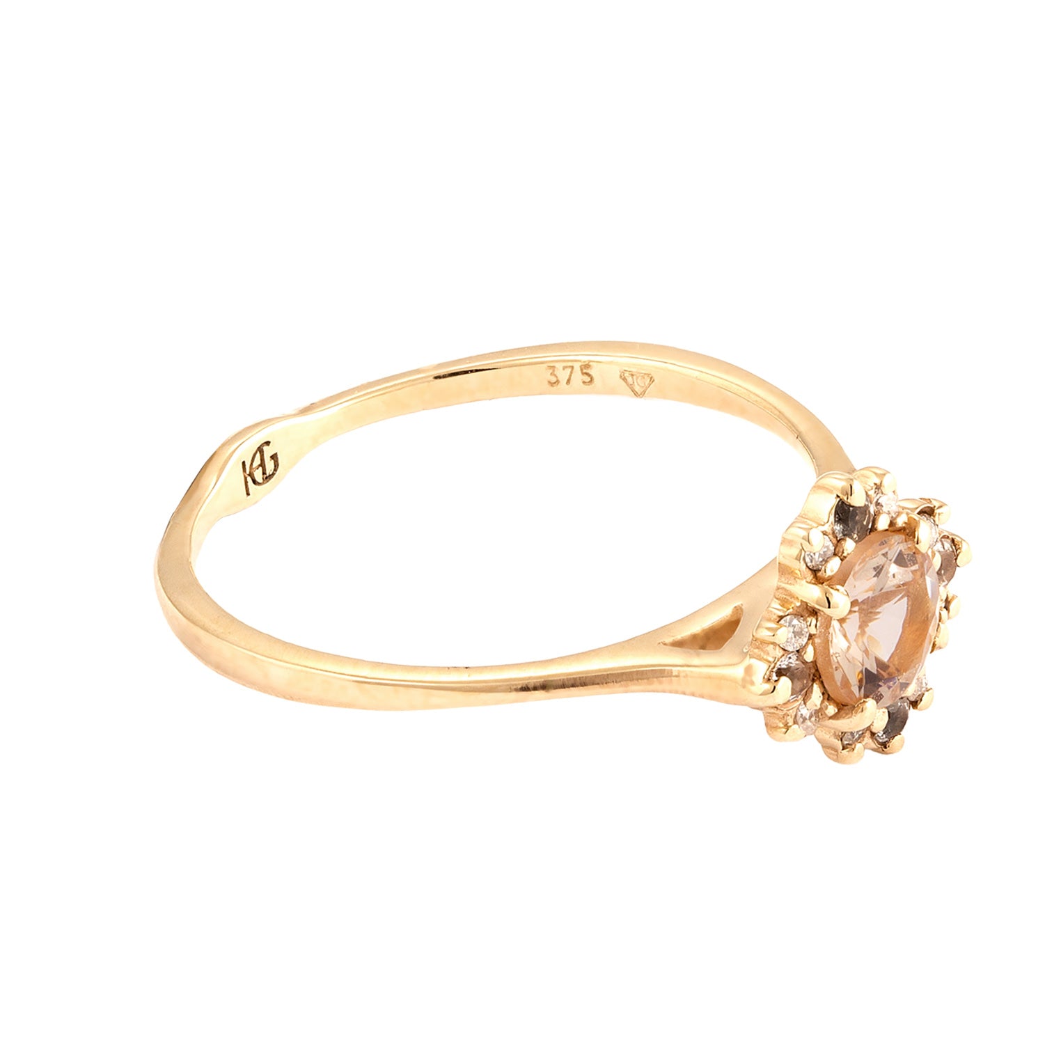 Gold - HAZE & GLORY | Peachy Diamant Verlobungsring