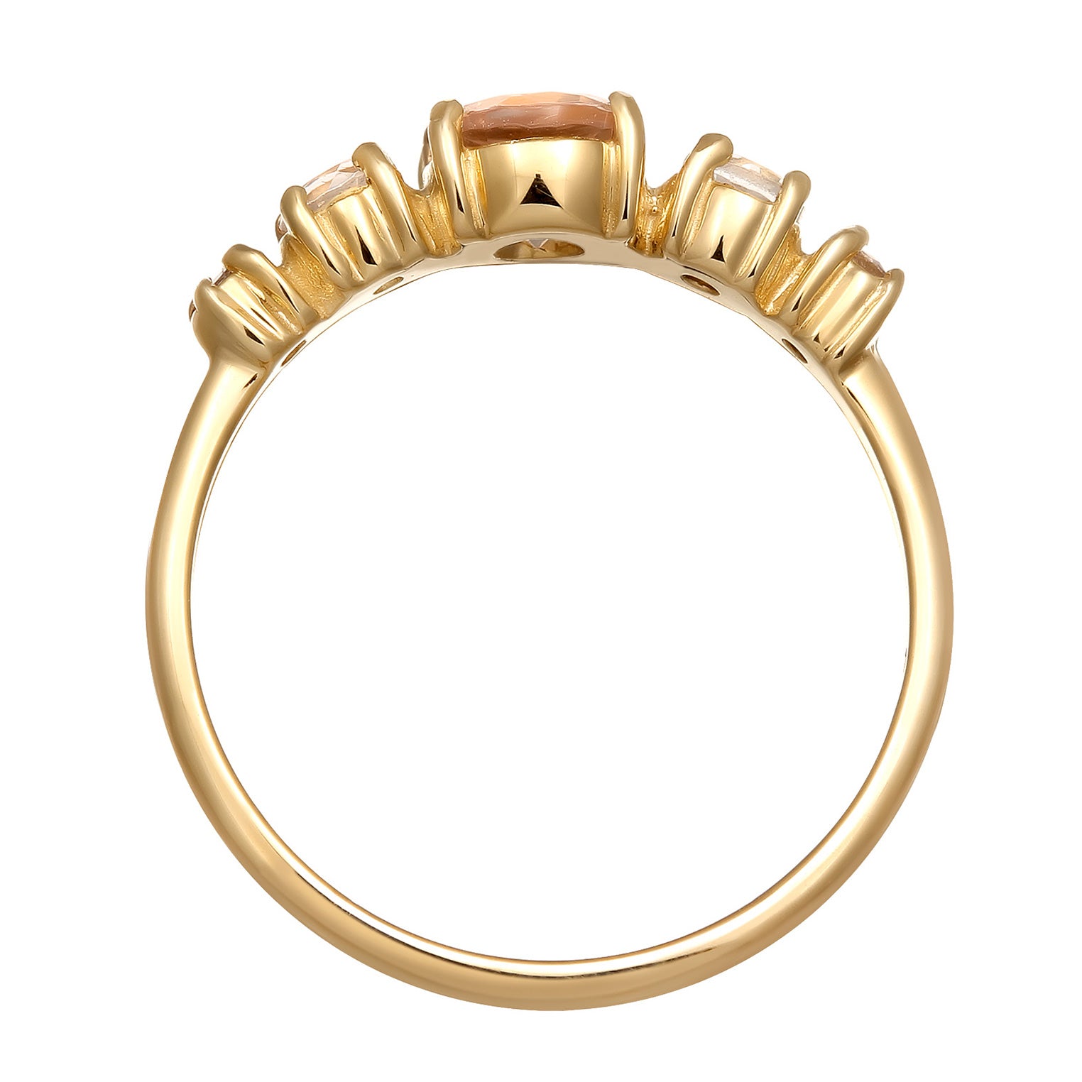 Gold - HAZE & GLORY | Pfirsich Diamanten Gold Ring