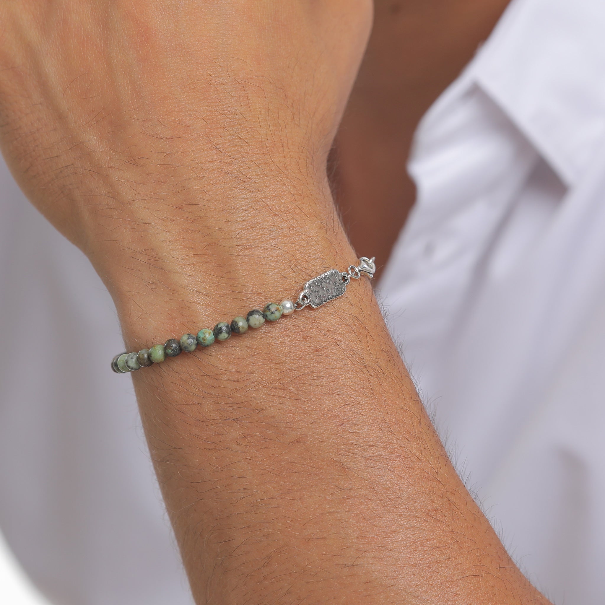 Grün - HAZE & GLORY | Türkis Ozean Silber Armband