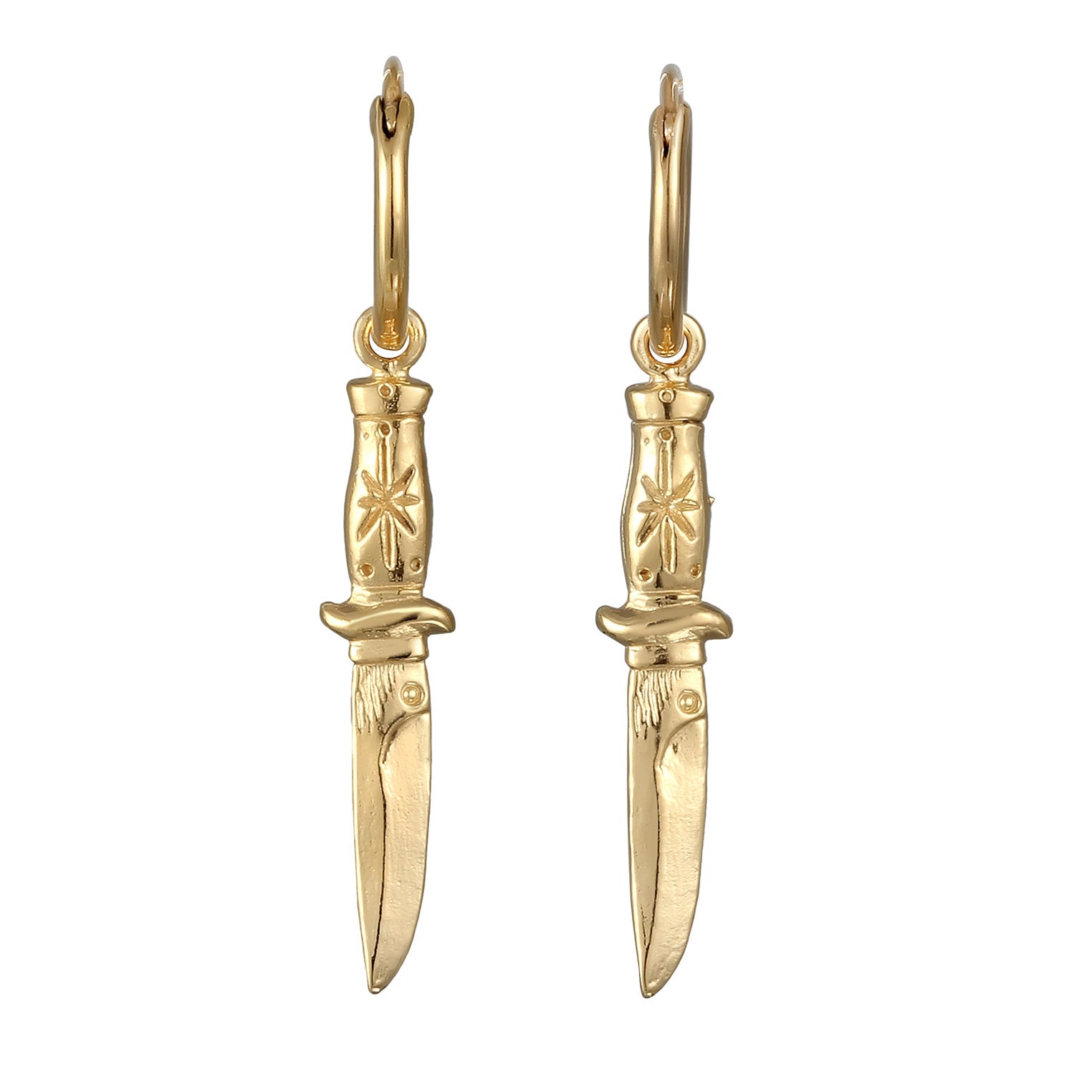 Gold - HAZE & GLORY | Creolen - The Knife 925 Silber