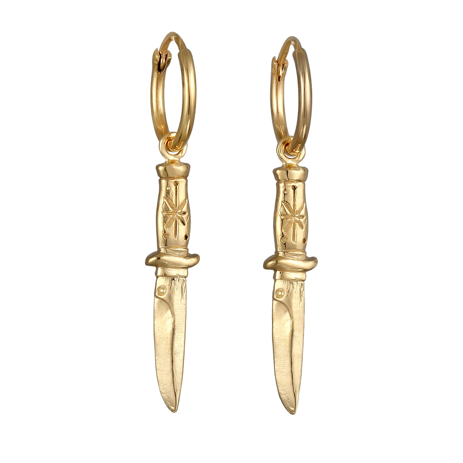Gold - HAZE & GLORY | Creolen - The Knife 925 Silber