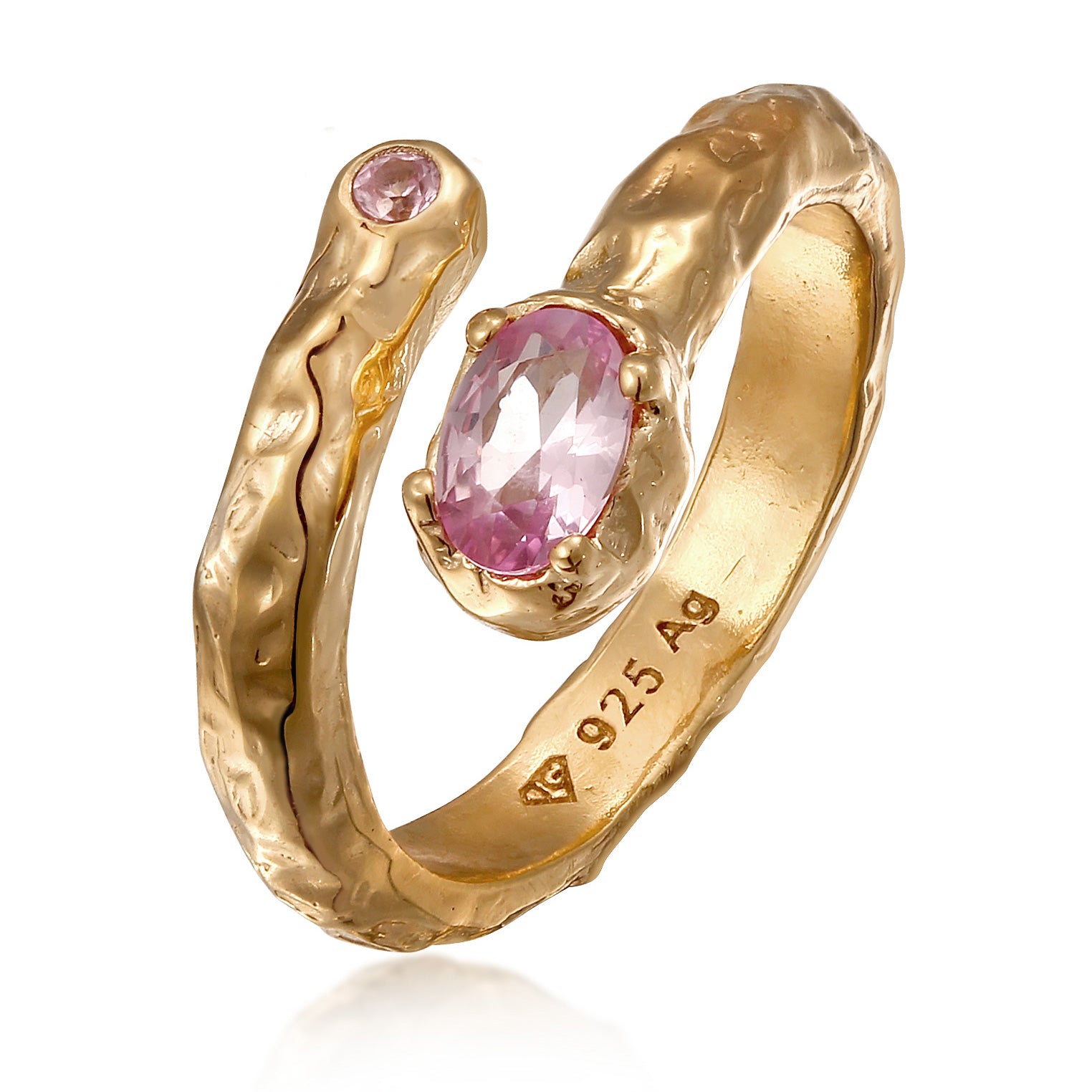 Gold - HAZE & GLORY | Saphir Hommage Wrap Ring