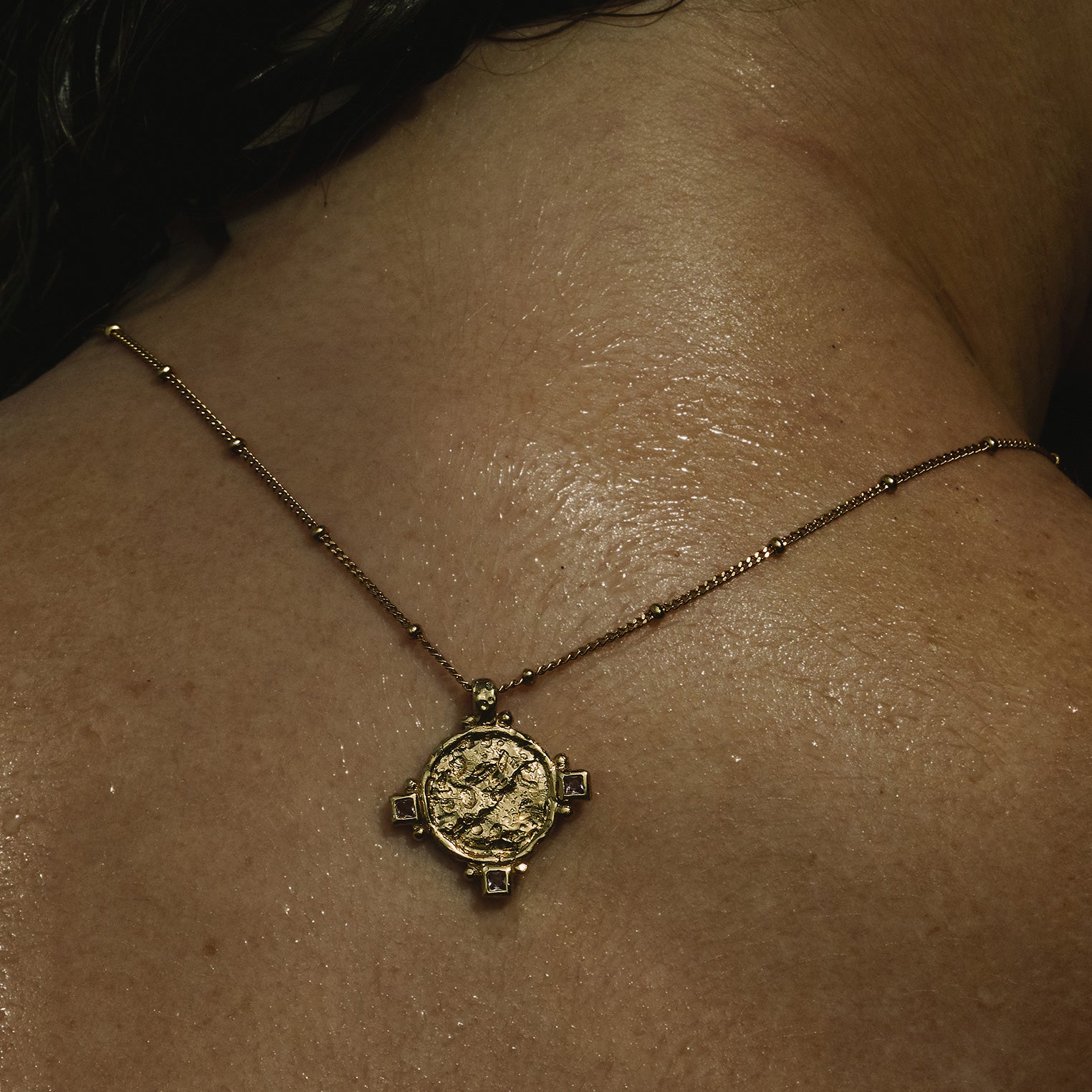 Gold - HAZE & GLORY | Vintage Saphir Münz Kette