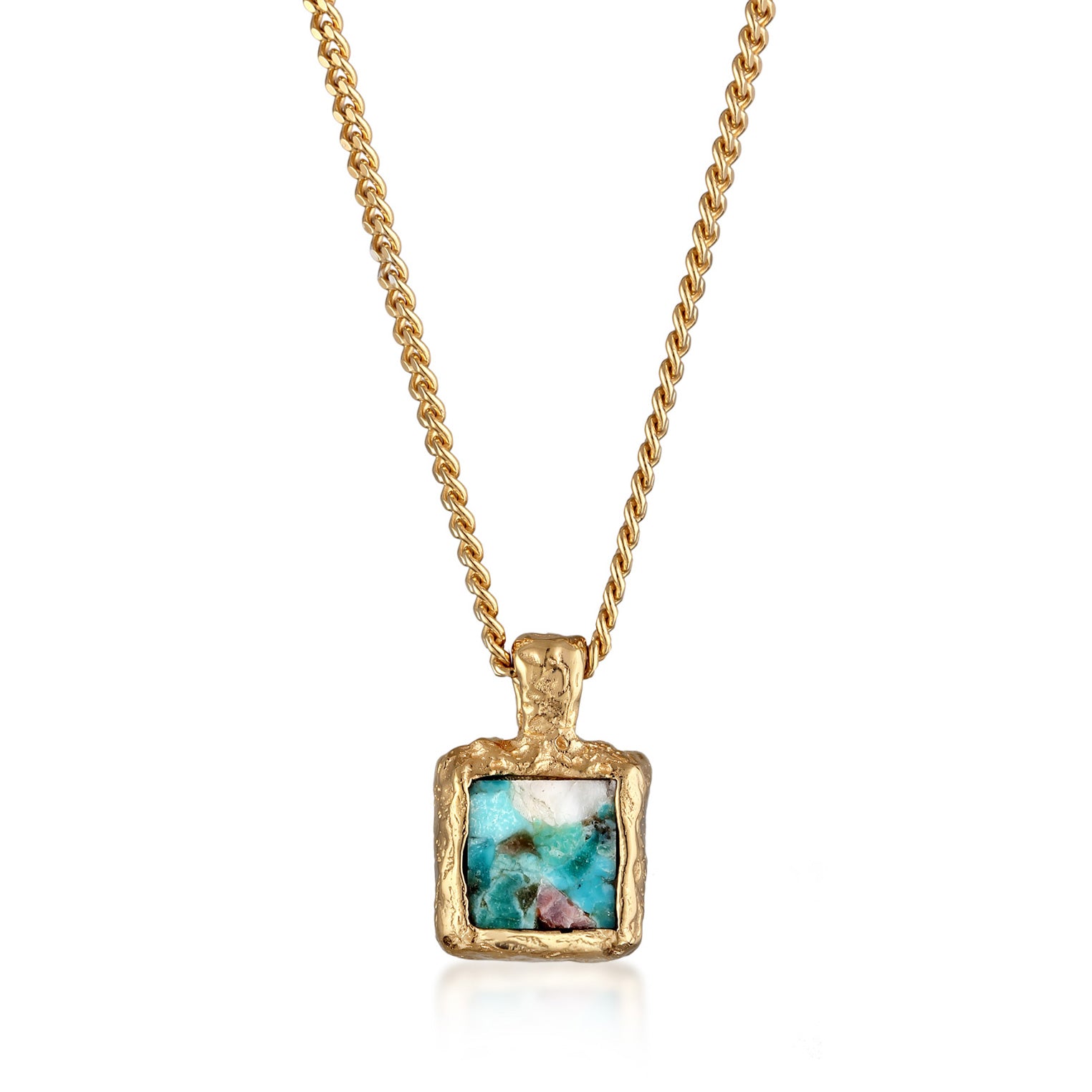 Copper and turquoise necklace hotsell
