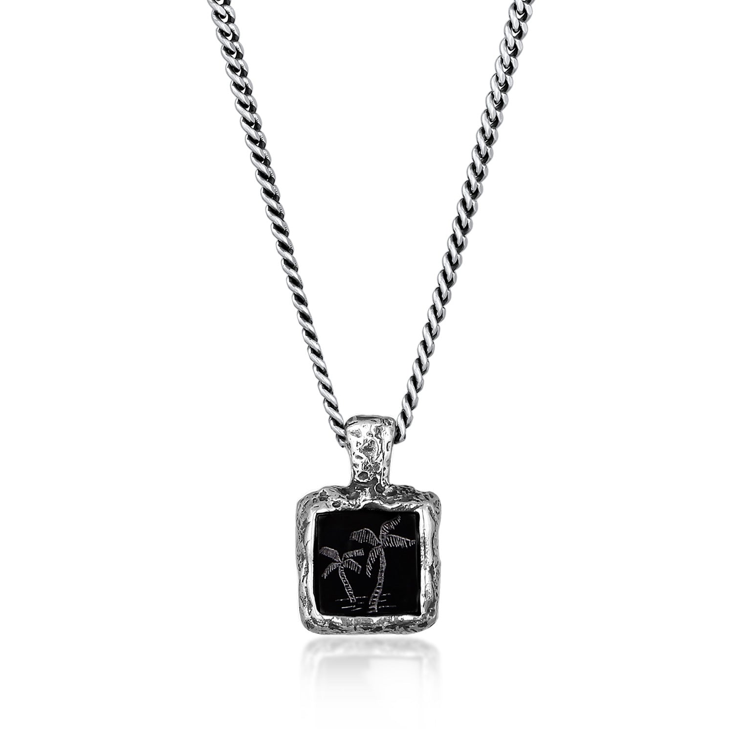 Silber - HAZE & GLORY | Black Palm Onyx Kette