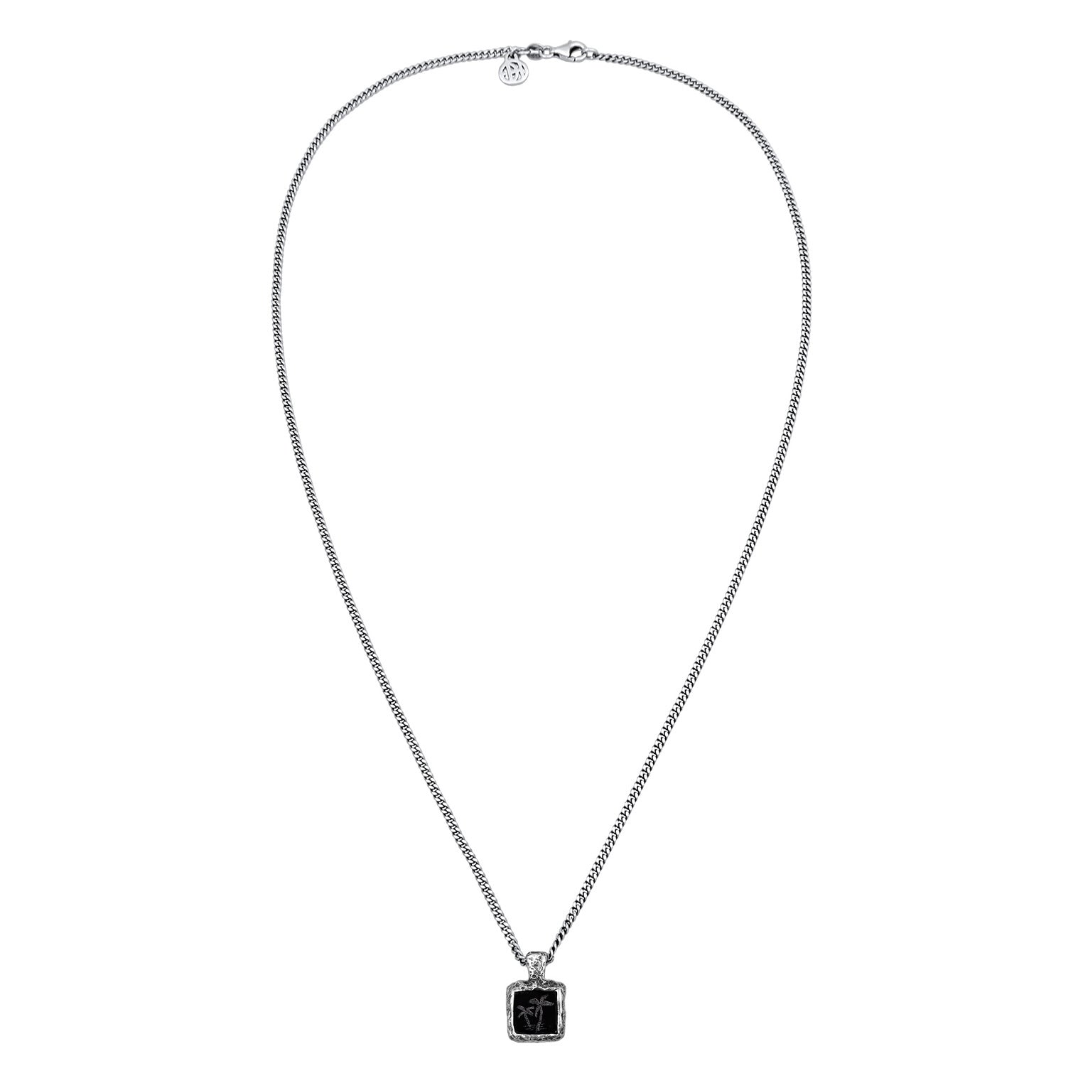 Silber - HAZE & GLORY | Black Palm Onyx Kette