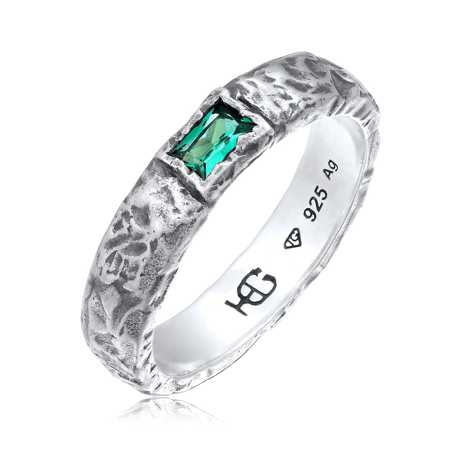 Silber - HAZE & GLORY | Smaragd Envy Ring