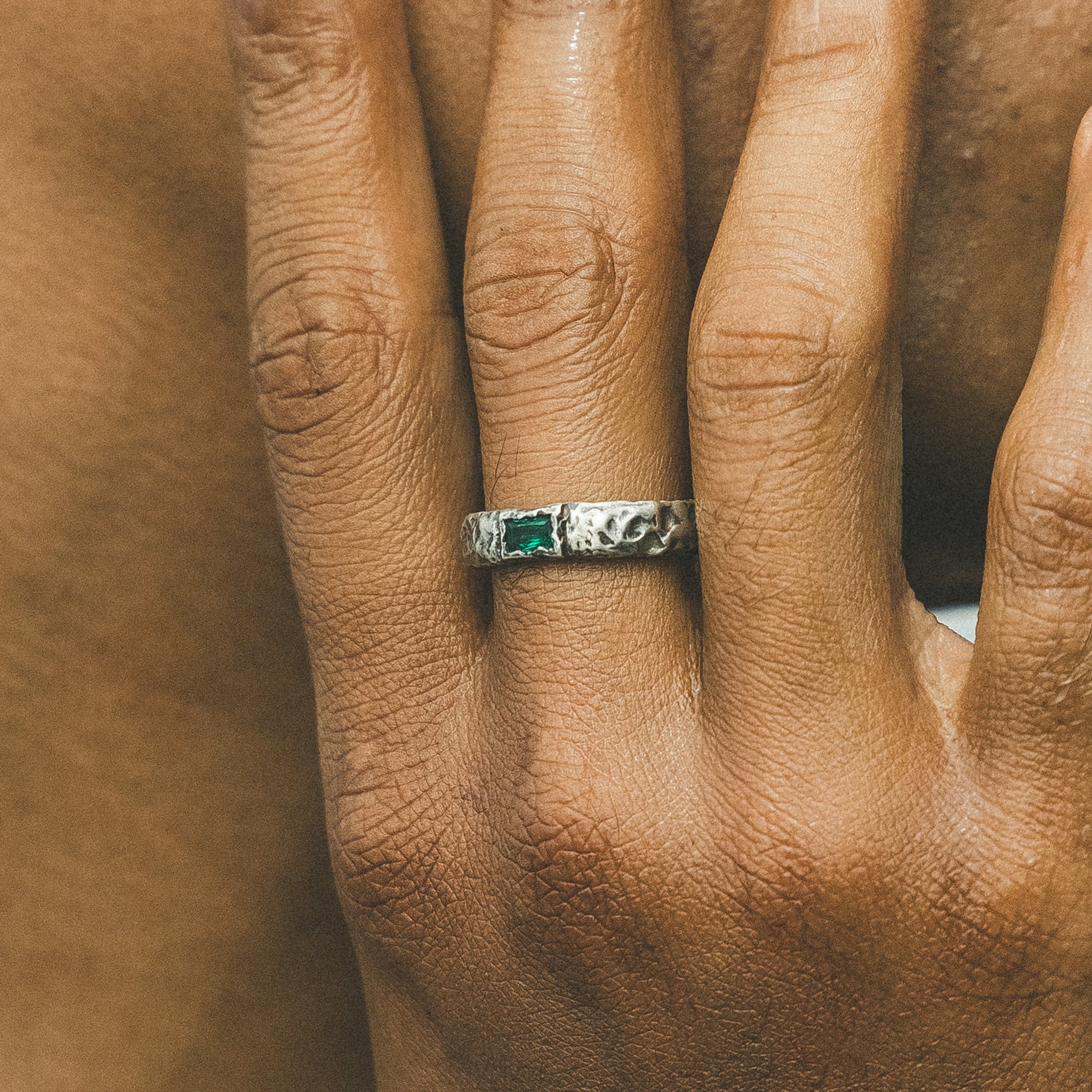 Silber - HAZE & GLORY | Smaragd Envy Ring