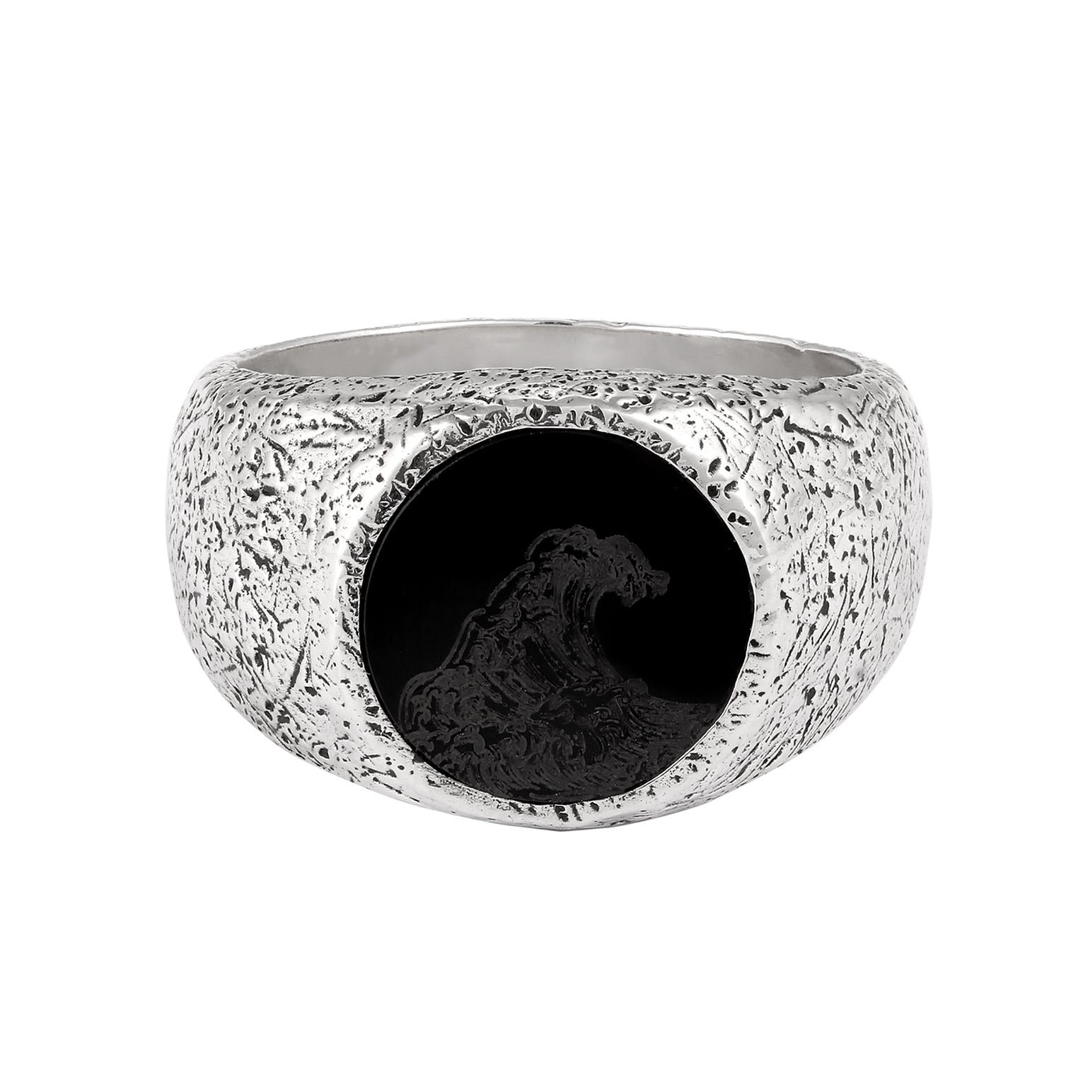 Silber - HAZE & GLORY | Black Wave Siegelring