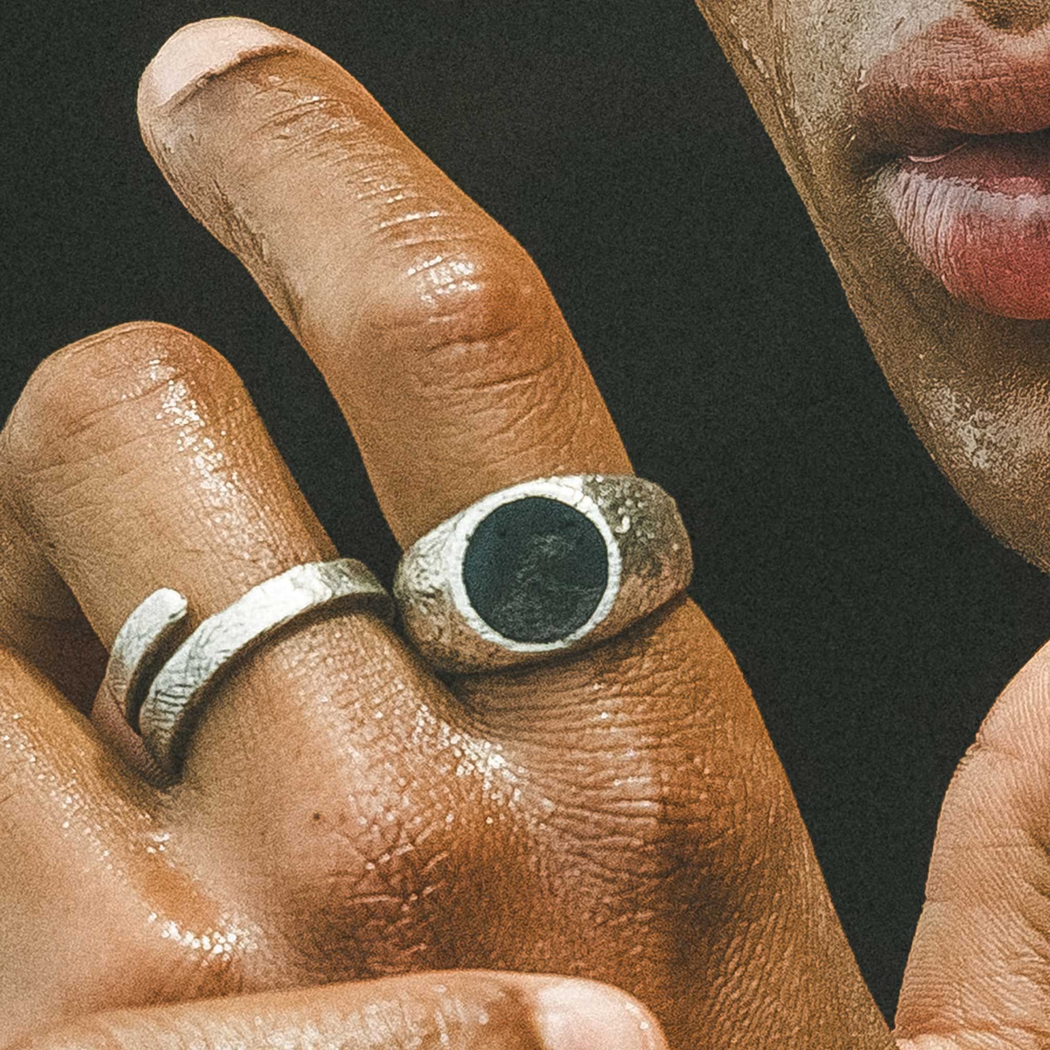 Silber - HAZE & GLORY | Black Wave Siegelring