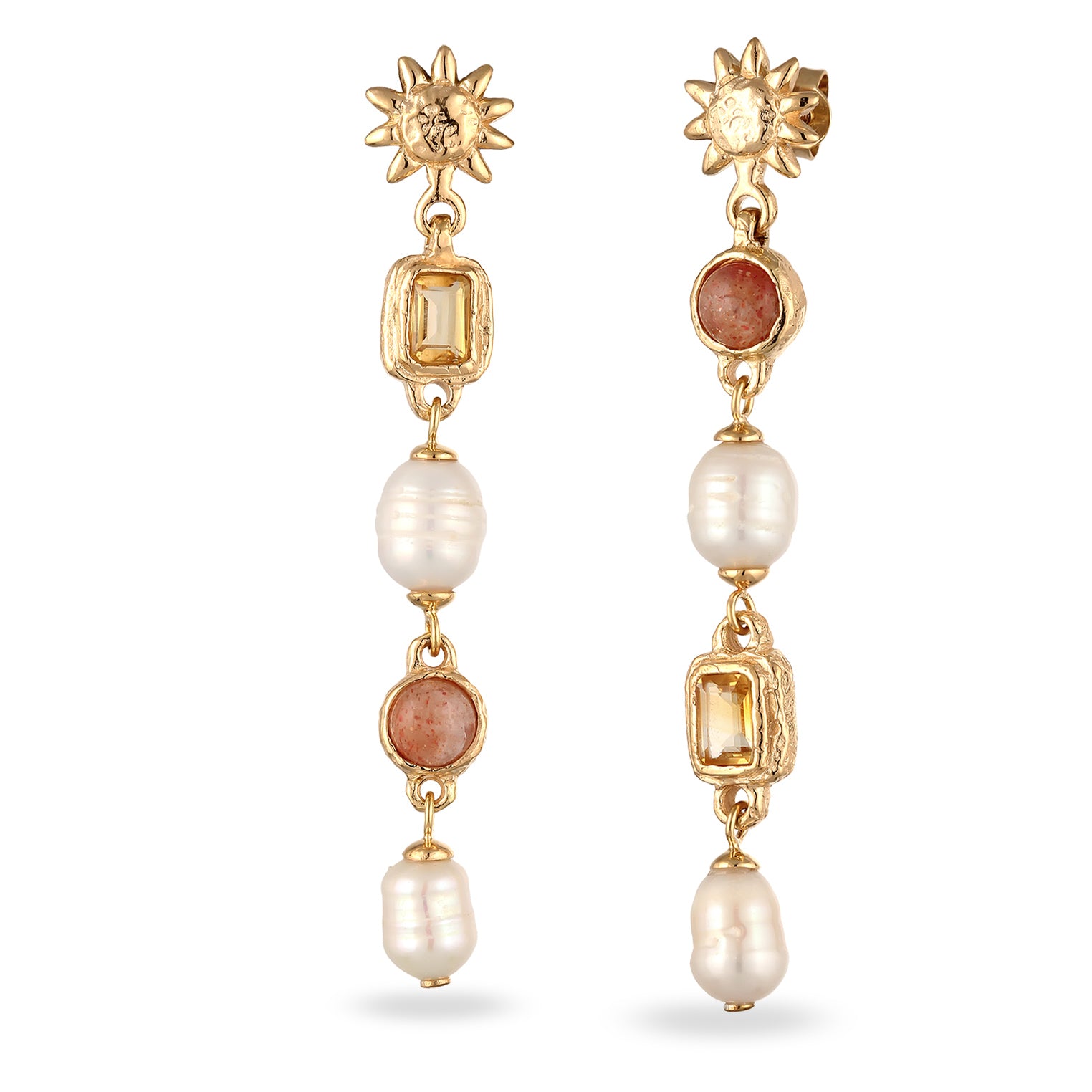 Gold - HAZE & GLORY | Golden Sun Earrings